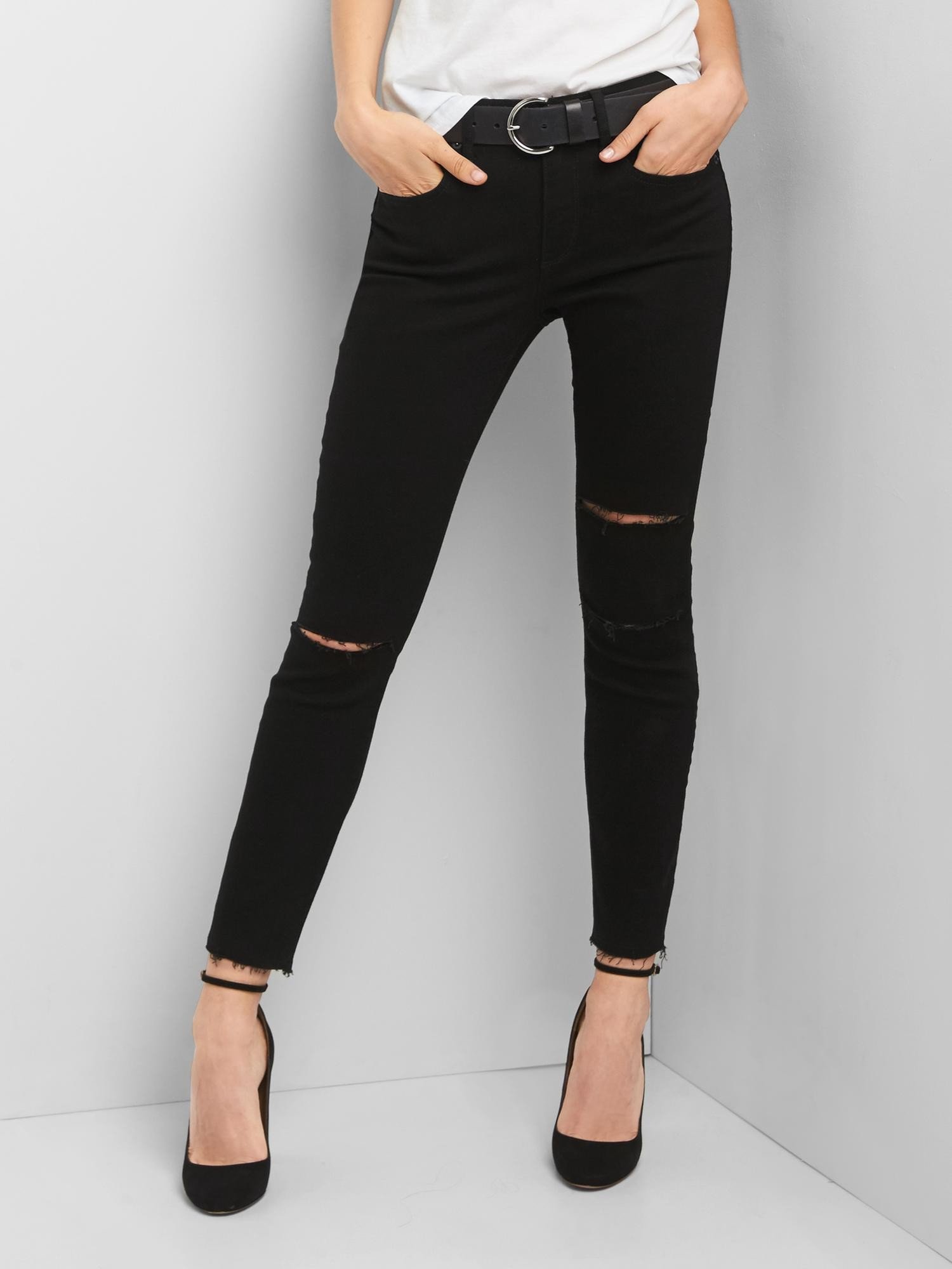 True Skinny orta bel jean pantolon product image