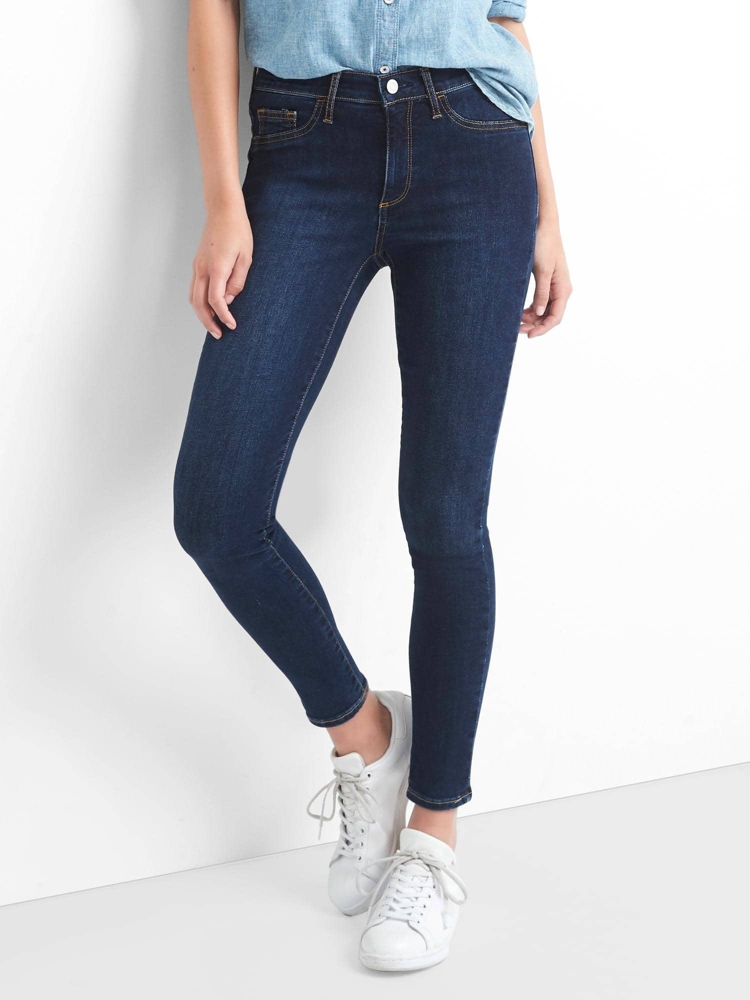 Orta bel Jean jegging pantolon product image