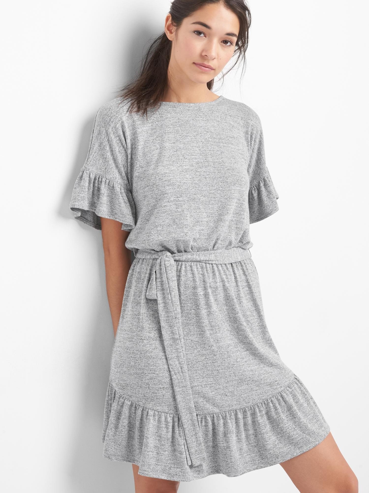 Fırfır Detaylı Kemerli Elbise product image