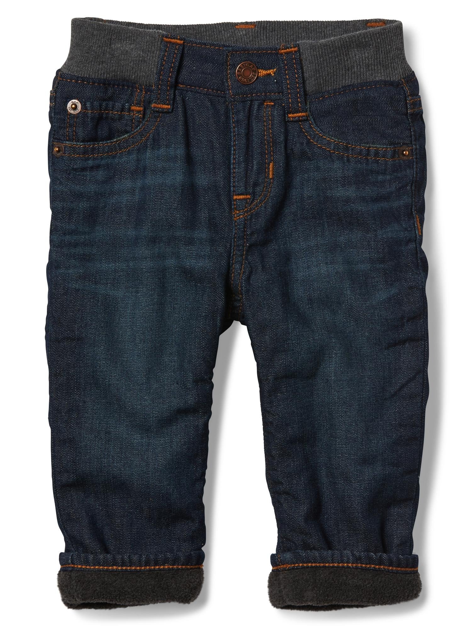 İçi koyun yünlü düz paça jean pantolon product image