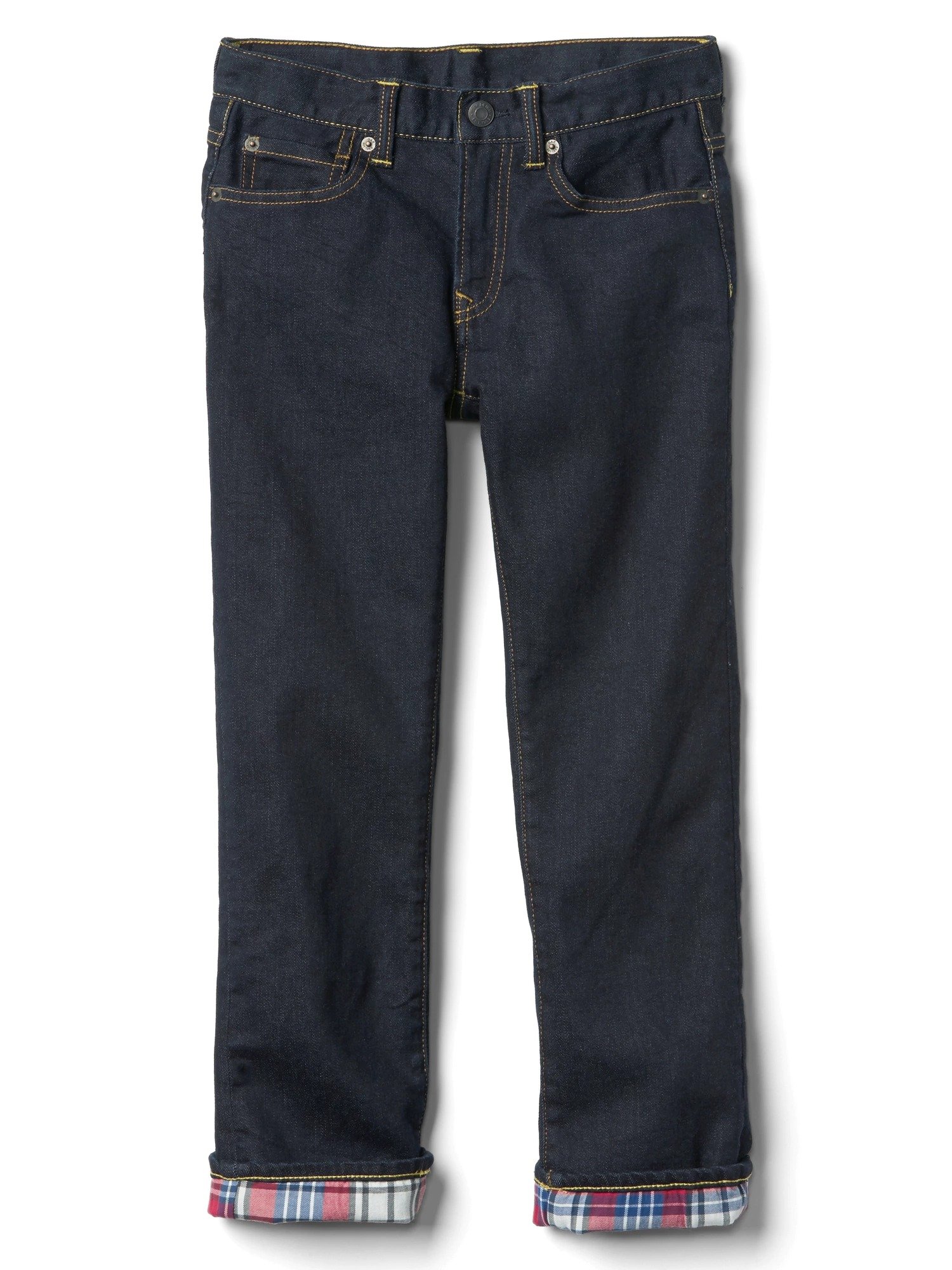 Ekose astarlı streç jean pantolon product image