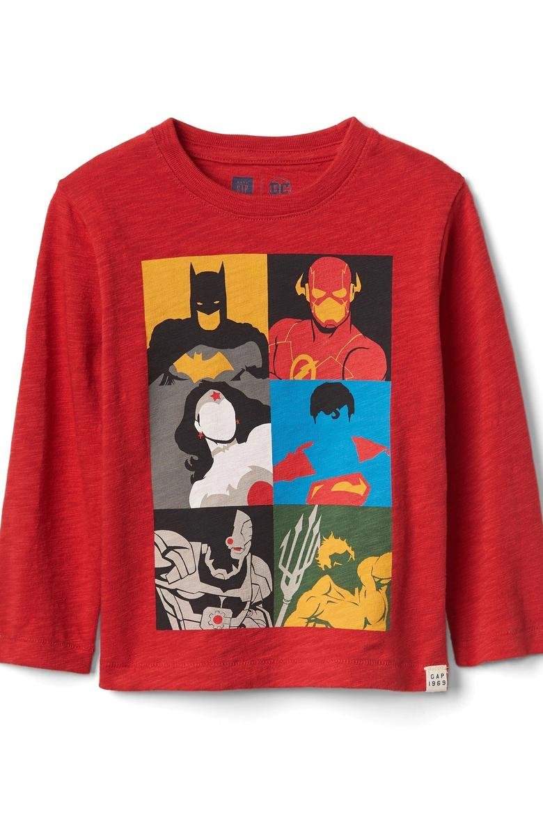  babyGap | DC™ Justice League uzun kollu t-shirt