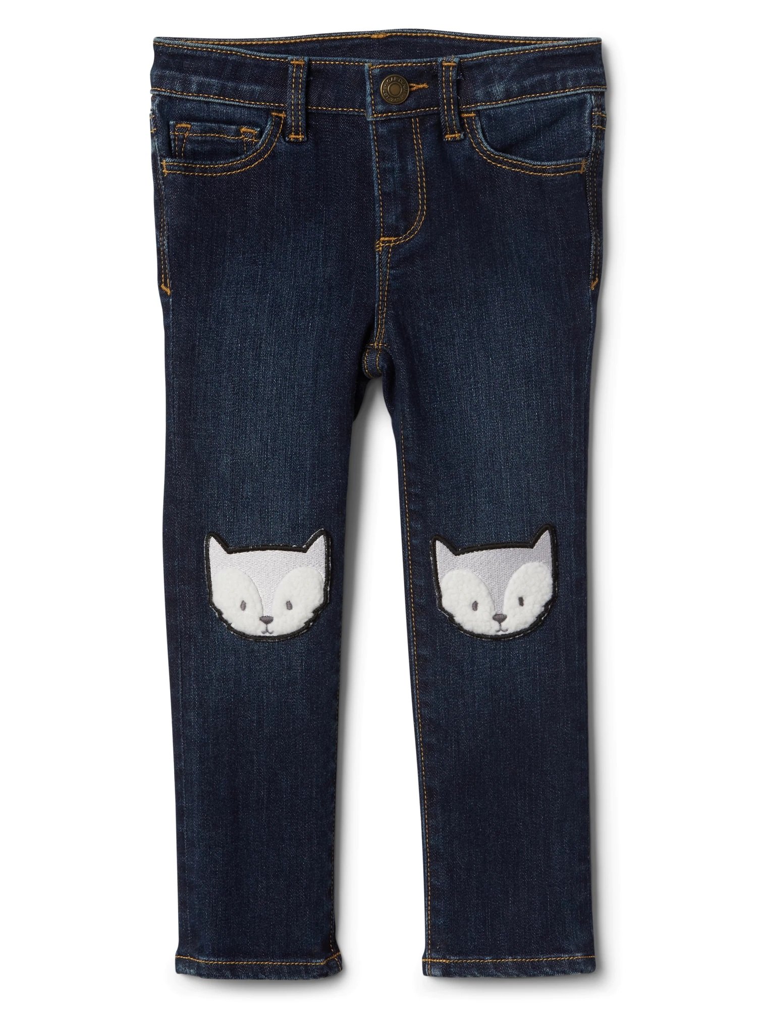 Streçli işlemeli skinny jean pantolon product image