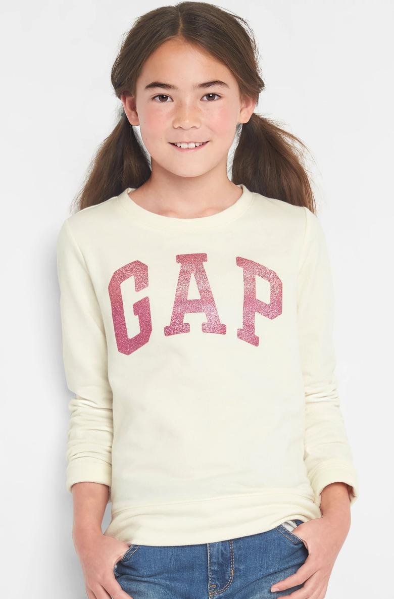  Gap Logo sıfır yaka sweatshirt
