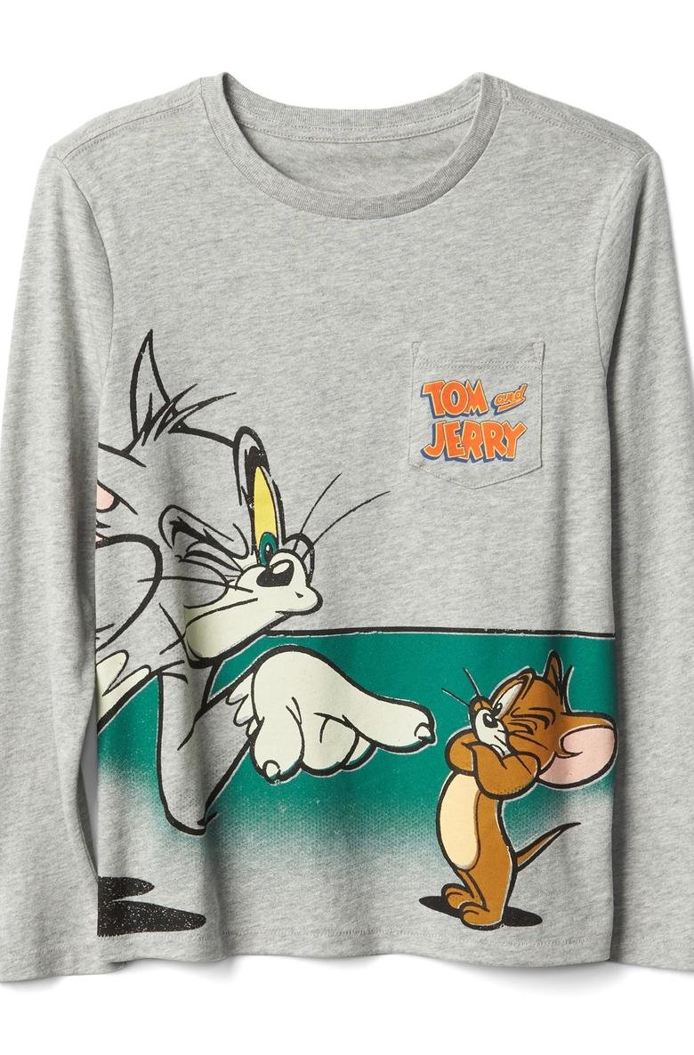 GapKids Tom and Jerry uzun kollu t-shirt