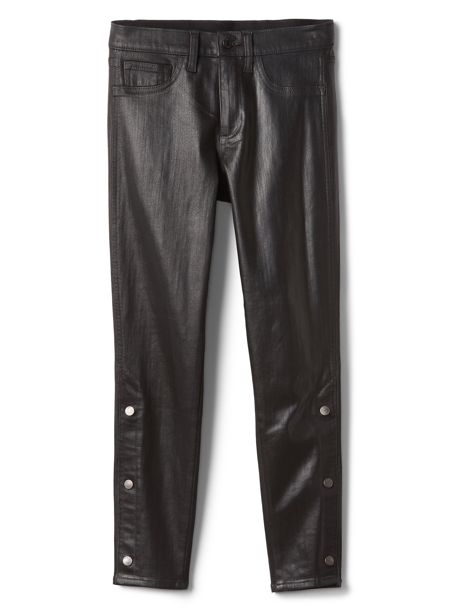 Orta bel düğmeli jegging pantolon product image