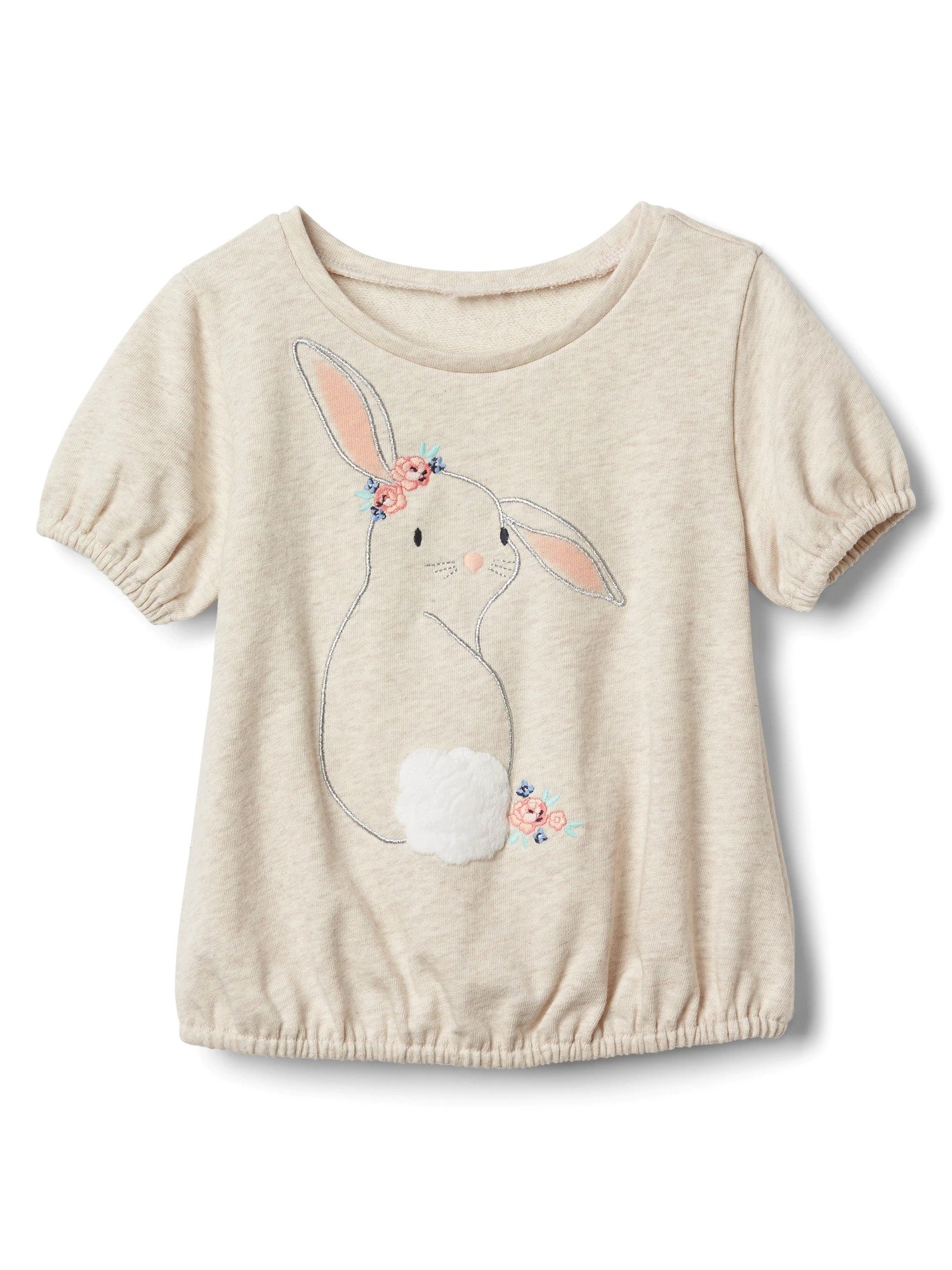 Tavşan desenli kısa kollu üst product image