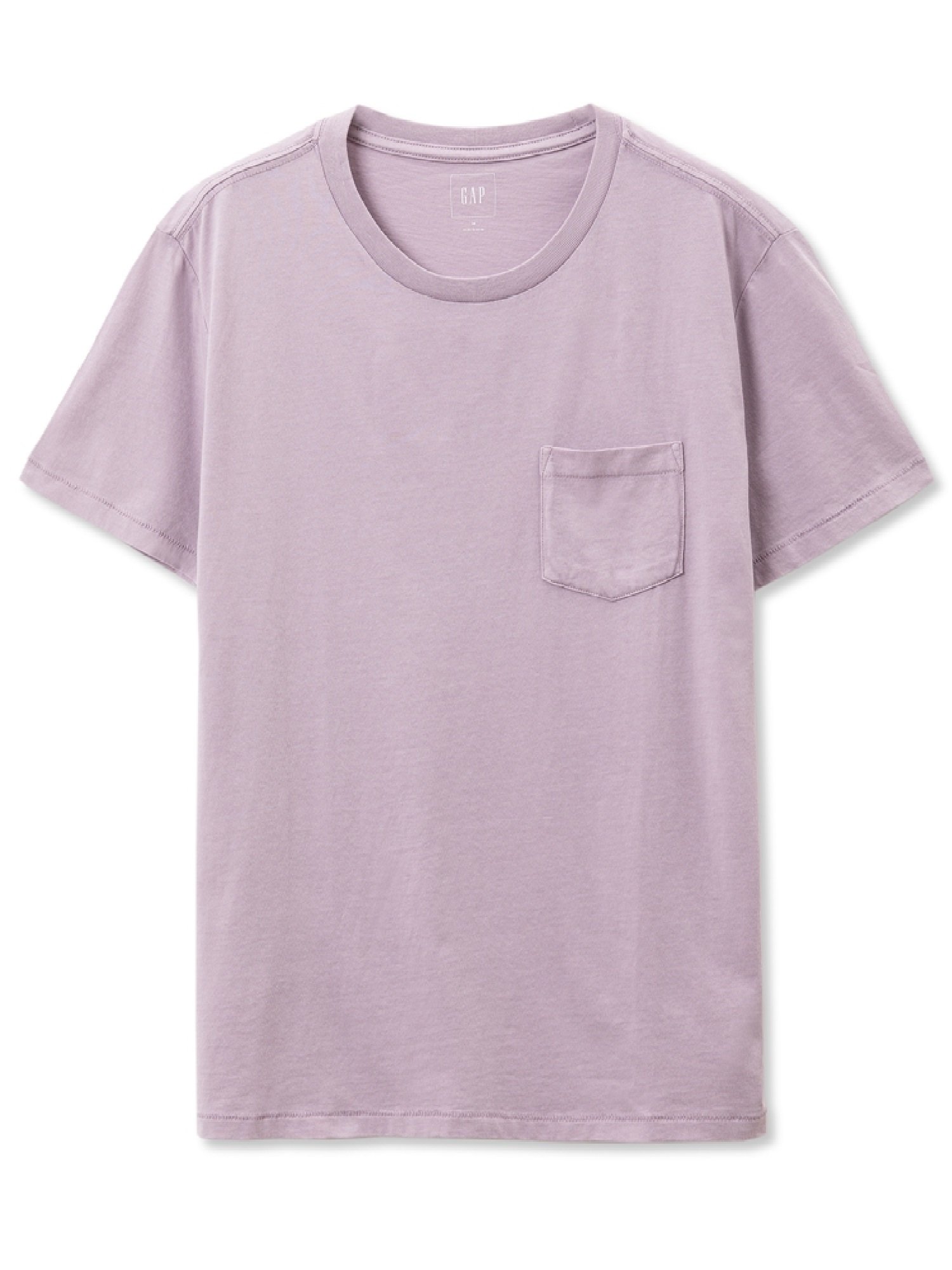 Kısa kollu sıfır yaka cepli t-shirt product image