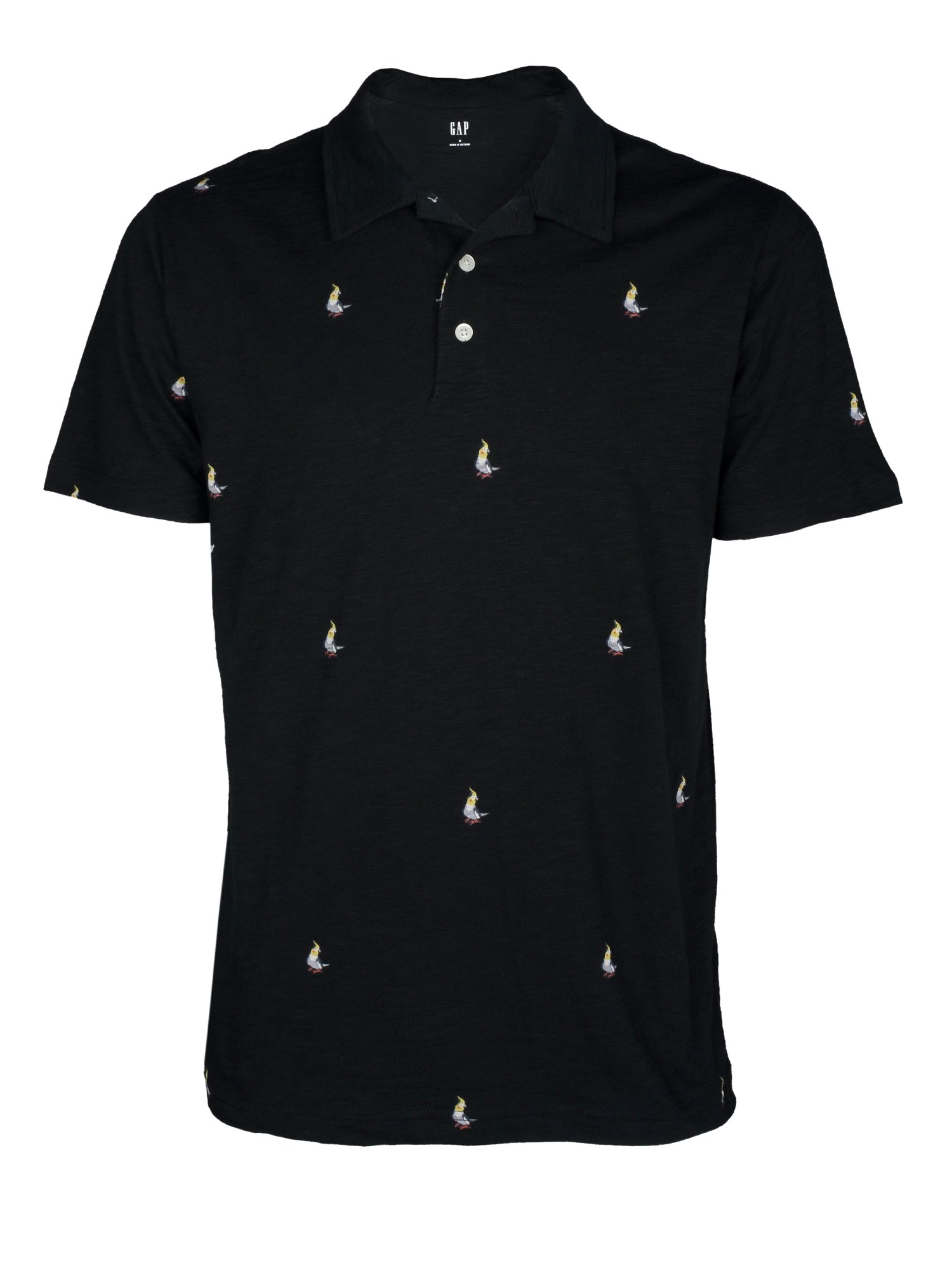 Desenli kısa kollu polo t-shirt product image