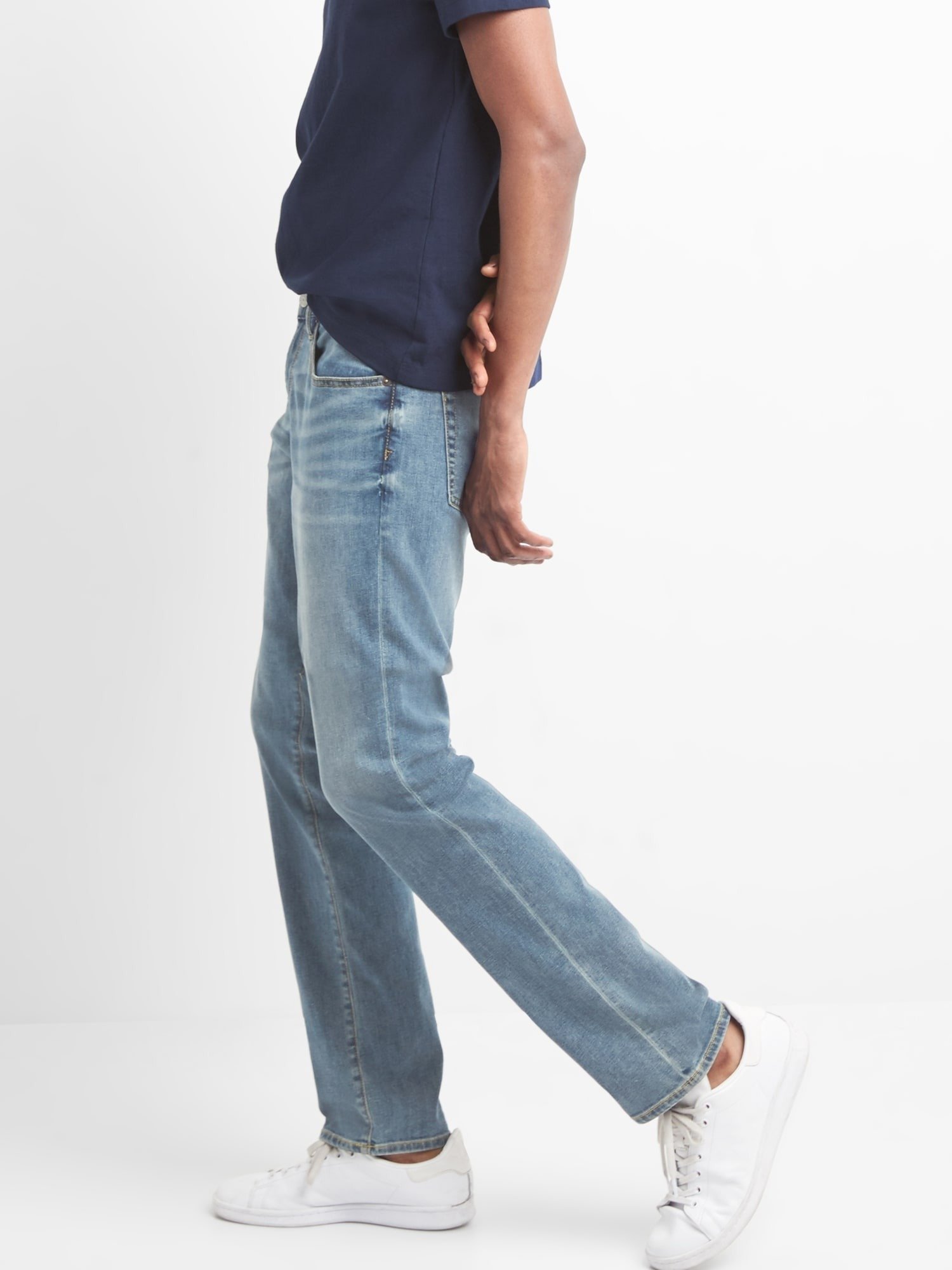 Açık yıkamalı slim fit GapFlex jean pantolon product image