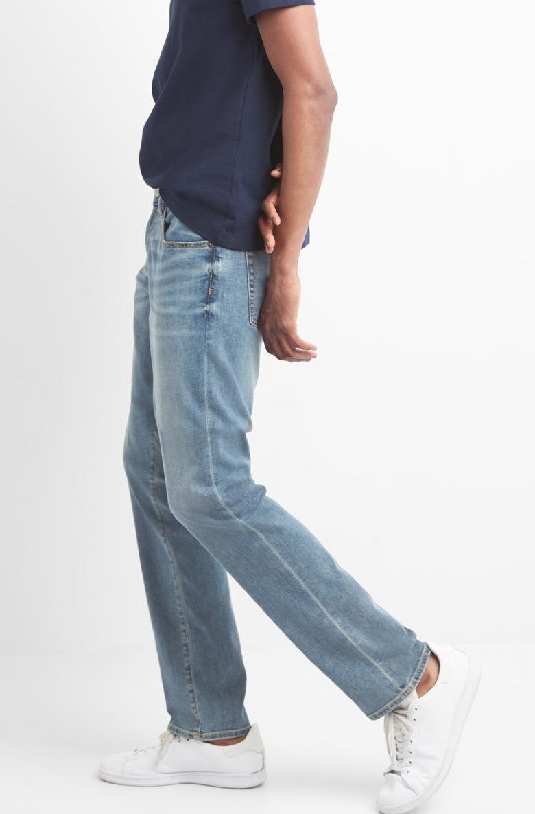  Açık yıkamalı slim fit GapFlex jean pantolon