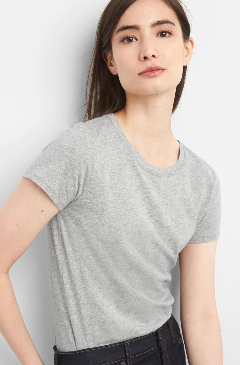  Kadın Vintage Kısa Kollu T-Shirt