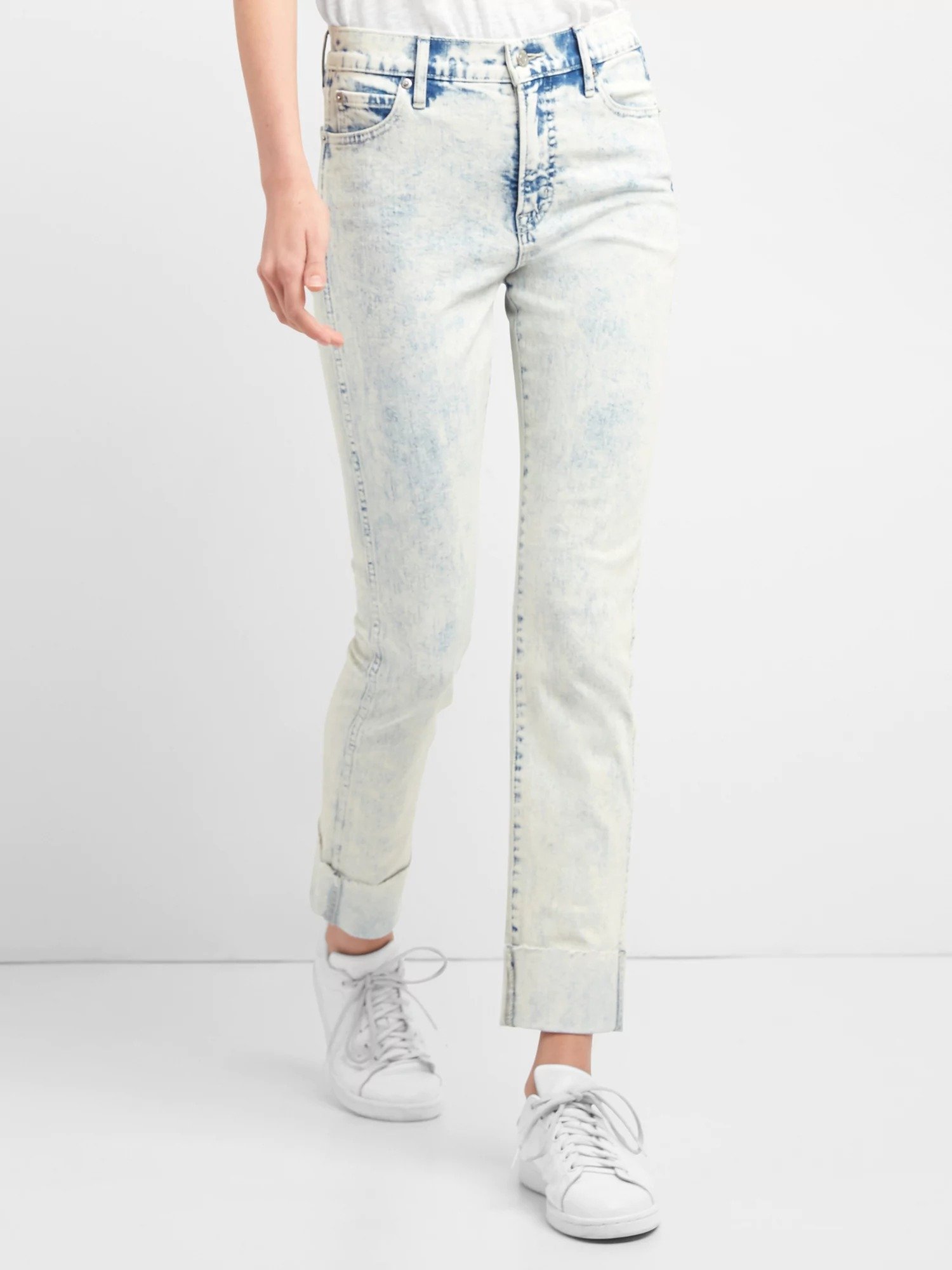 Washwell yüksek belli slim straight jean pantolon product image