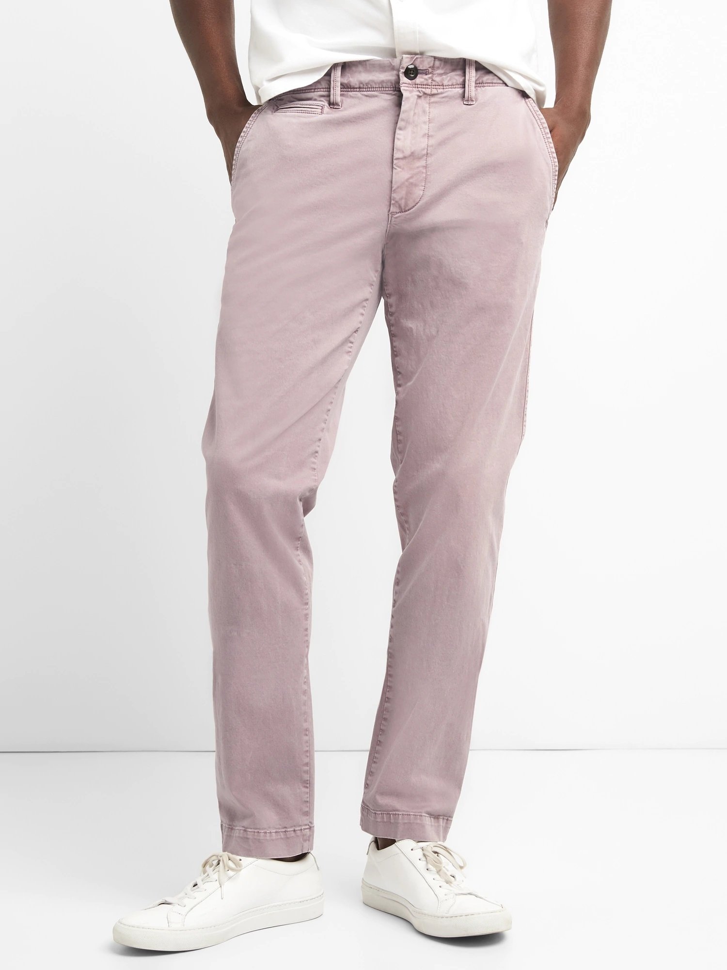 Vintage Yıkamalı Slim Fit Khaki Pantolon product image