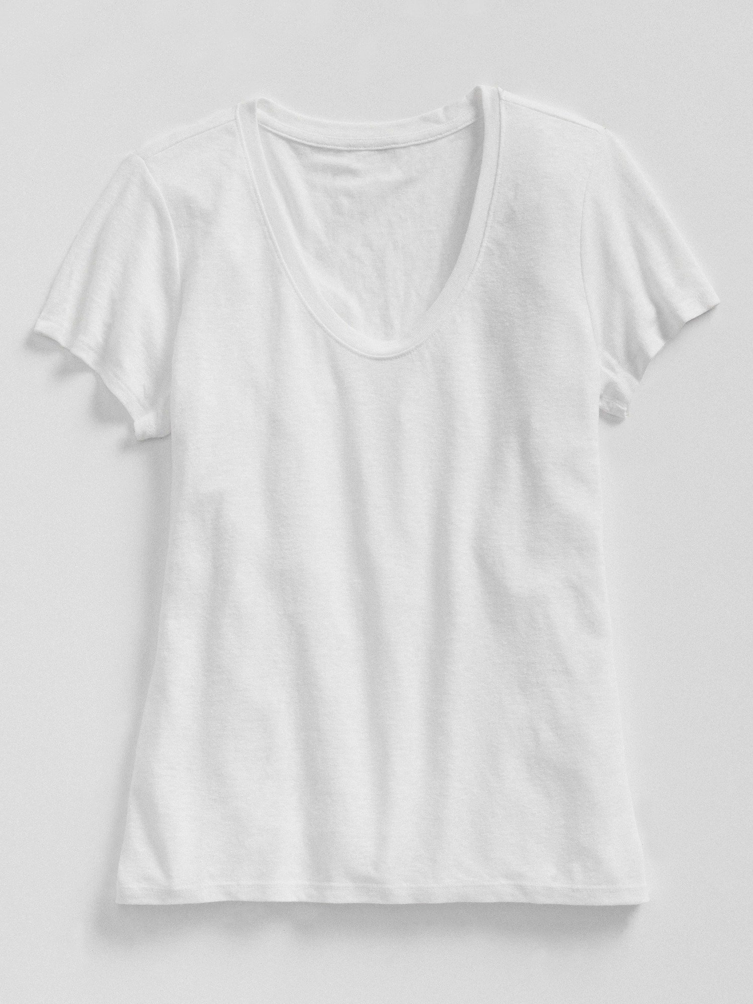 Keten Karışımlı Kısa Kollu T-Shirt product image