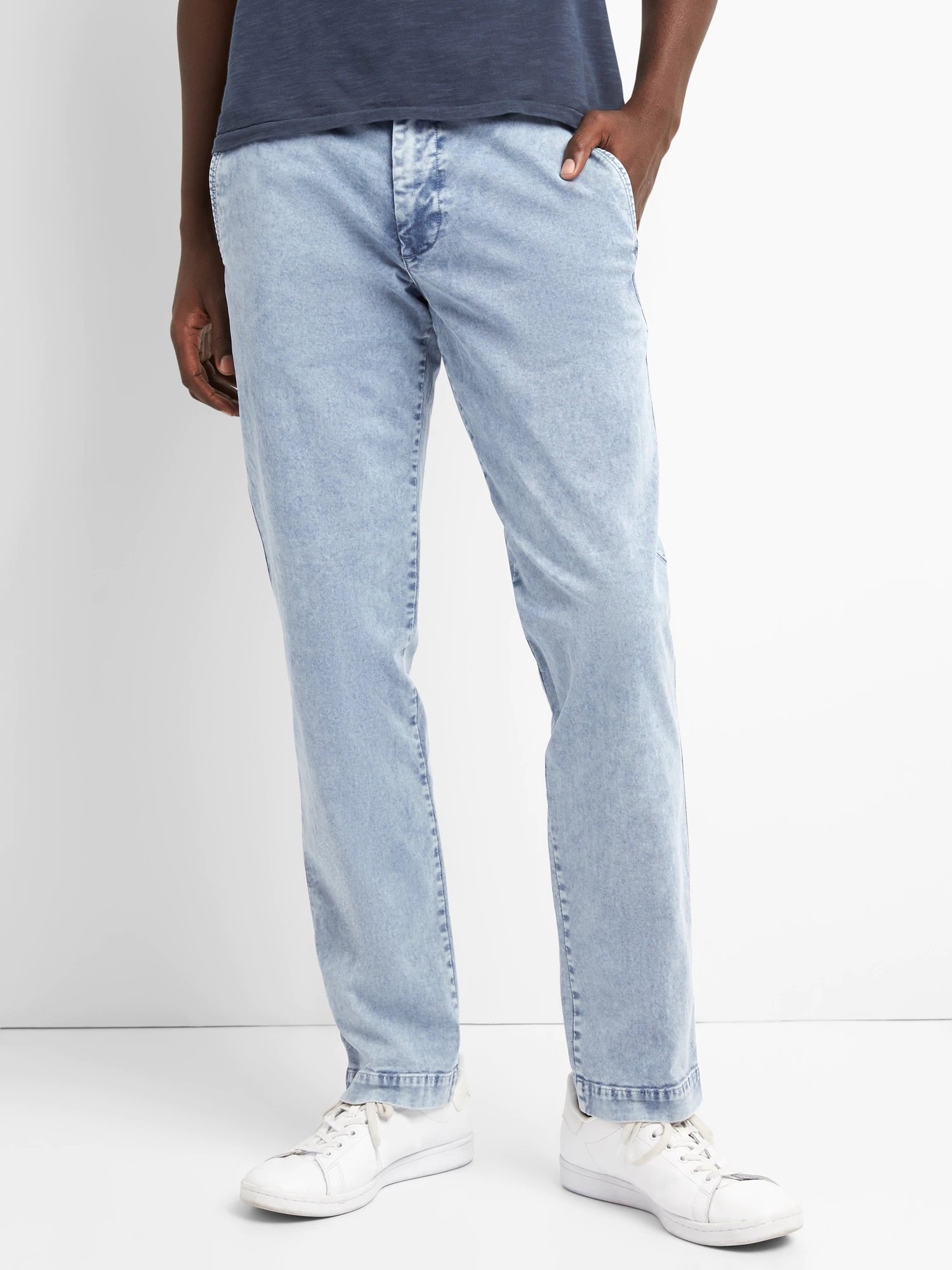 Vintage Yıkamalı Slim Fit Khaki Pantolon product image