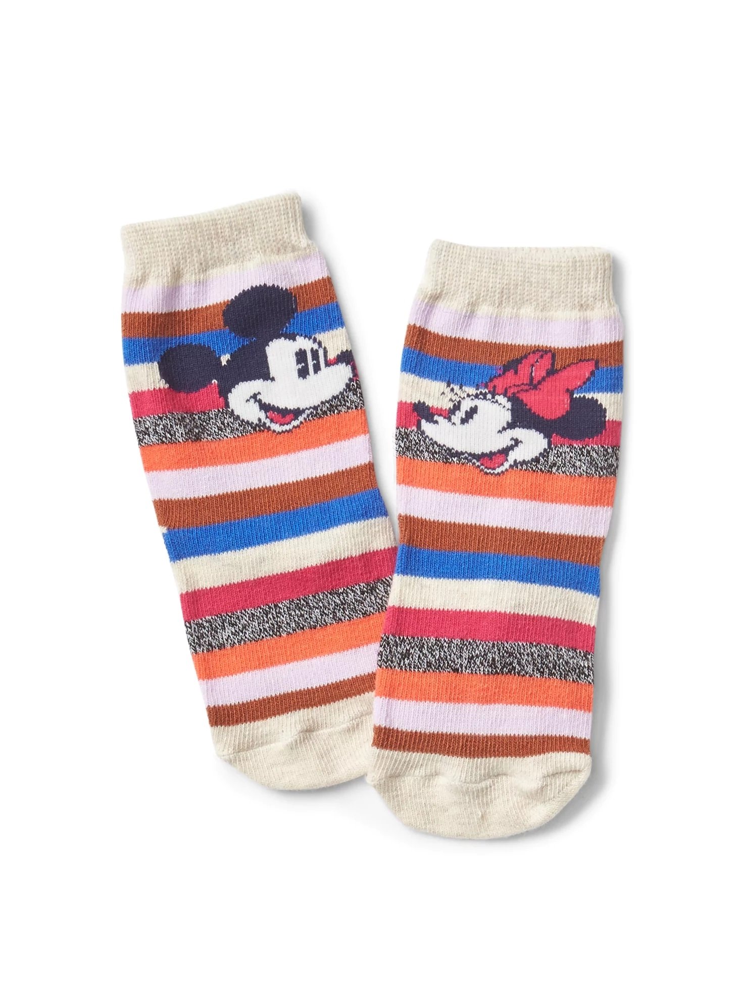 babyGap | Disney Baby Mickey Mouse and Minnie Mouse çizgili çorap product image