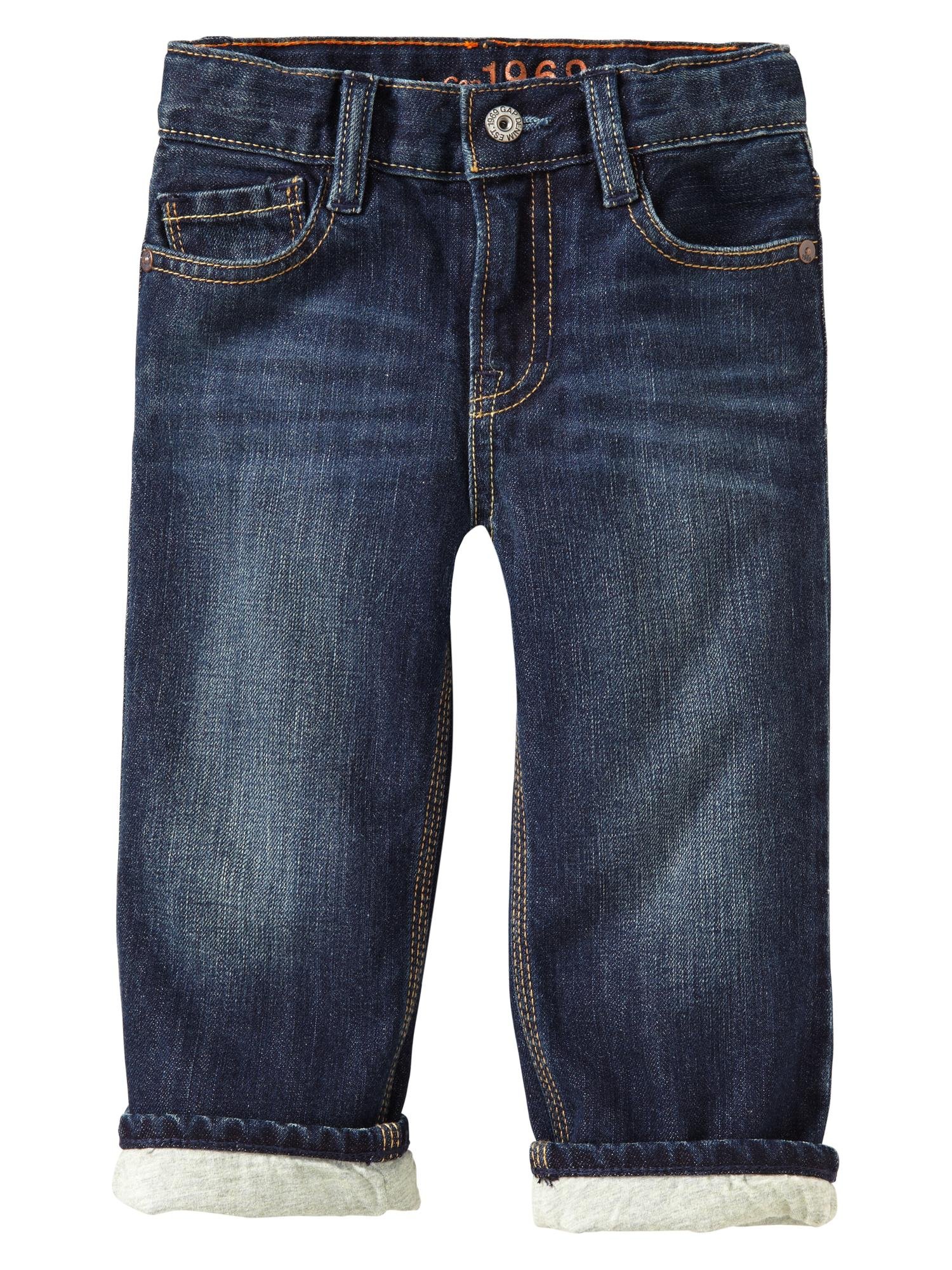 Gri astarlı original fit jean pantolon product image