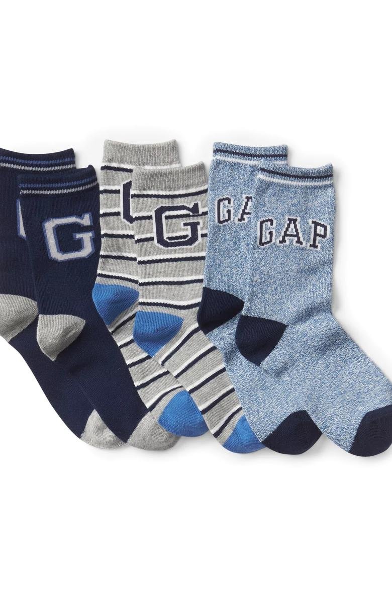  3'lü Gap Logo Çorap