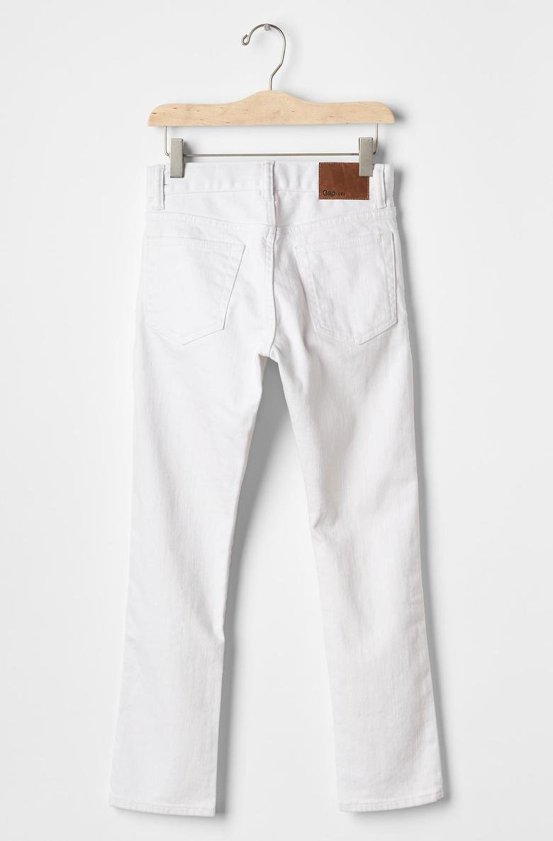  1969 white slim fit jean pantolon