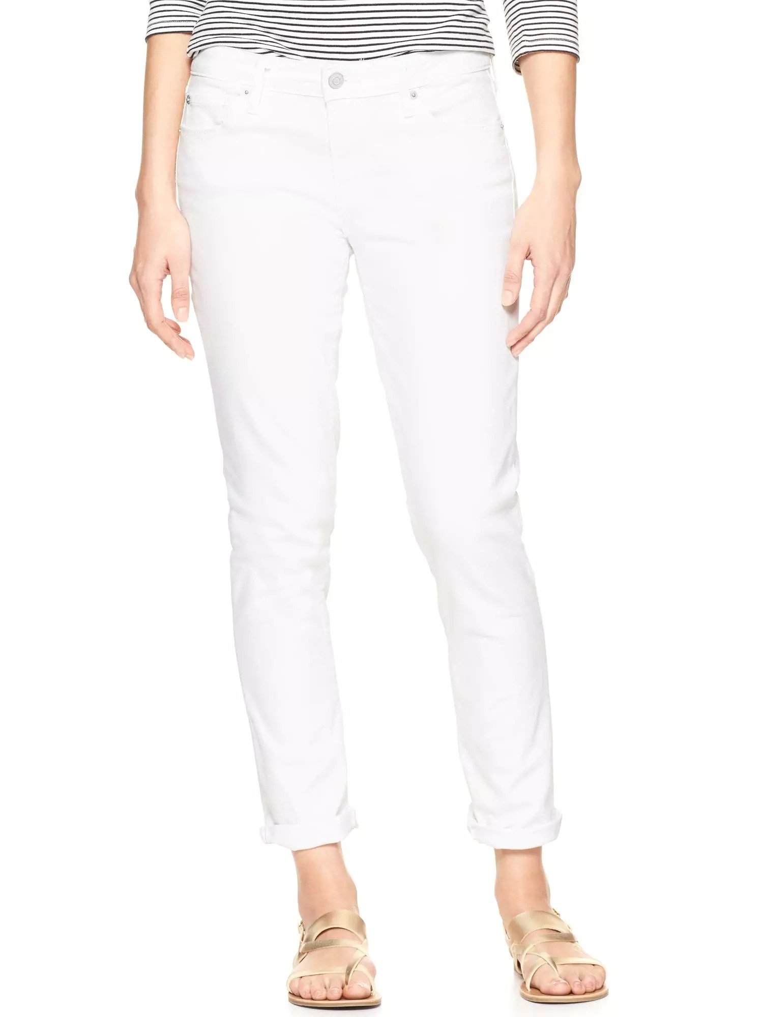 Orta belli kısa girlfriend jean pantolon product image