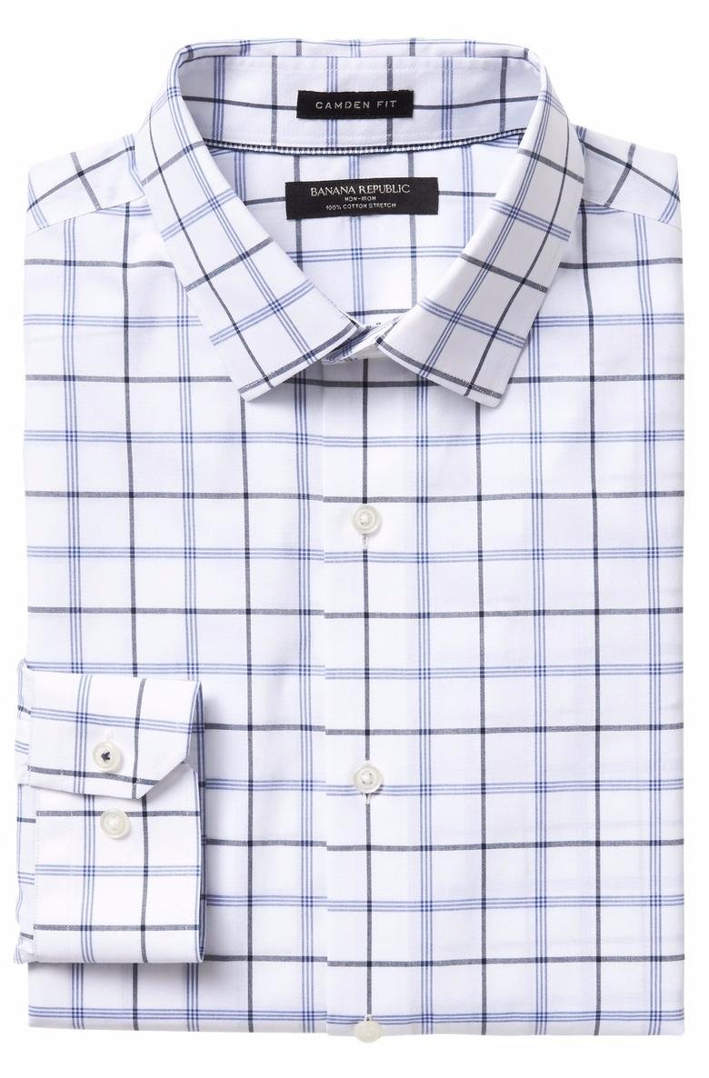  Camden Standard-Fit Ütü Gerektirmeyen Streç Gömlek