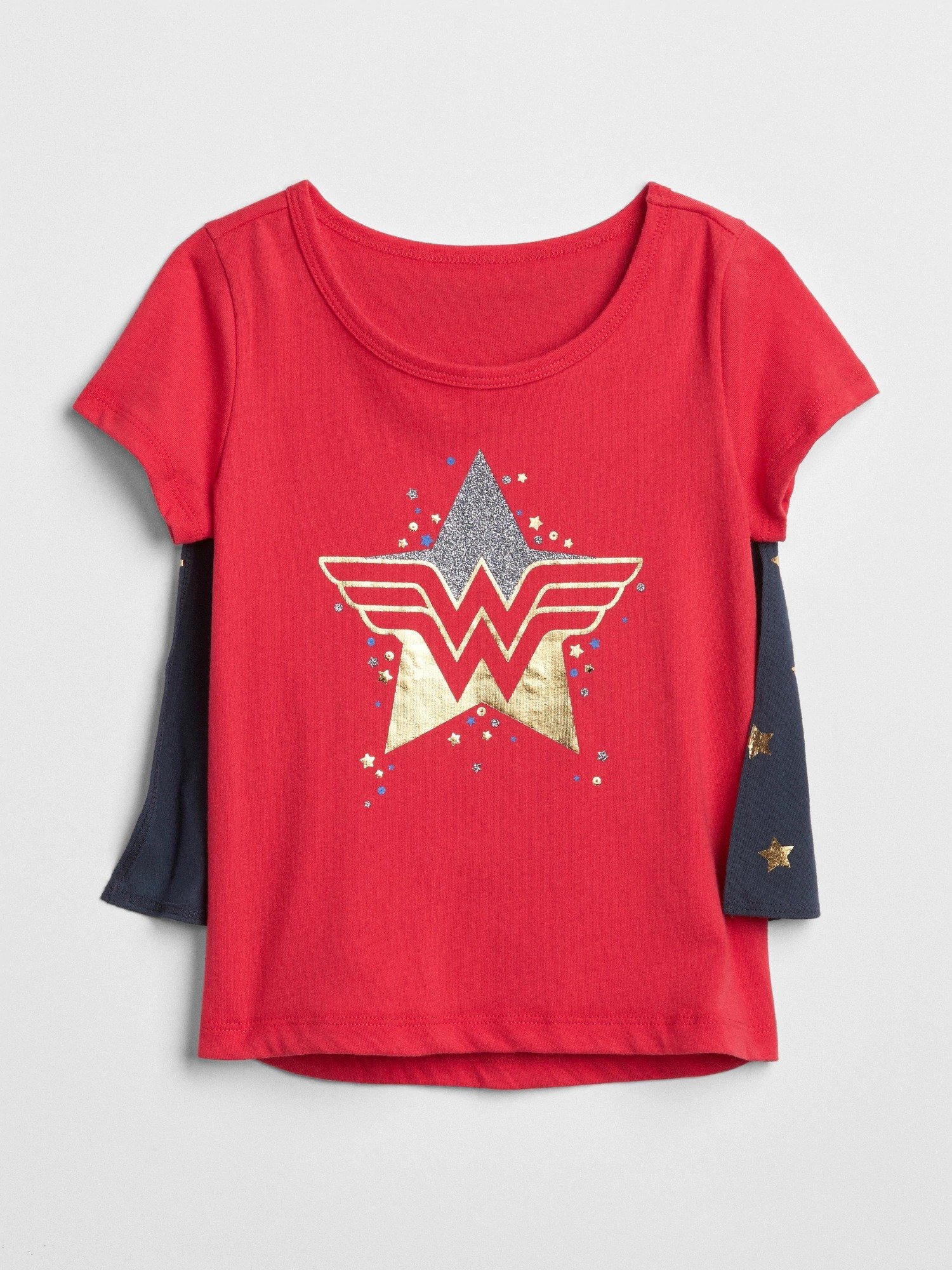 GapKids | Wonder Woman™ çıkarılabilir pelerinli t-shirt product image