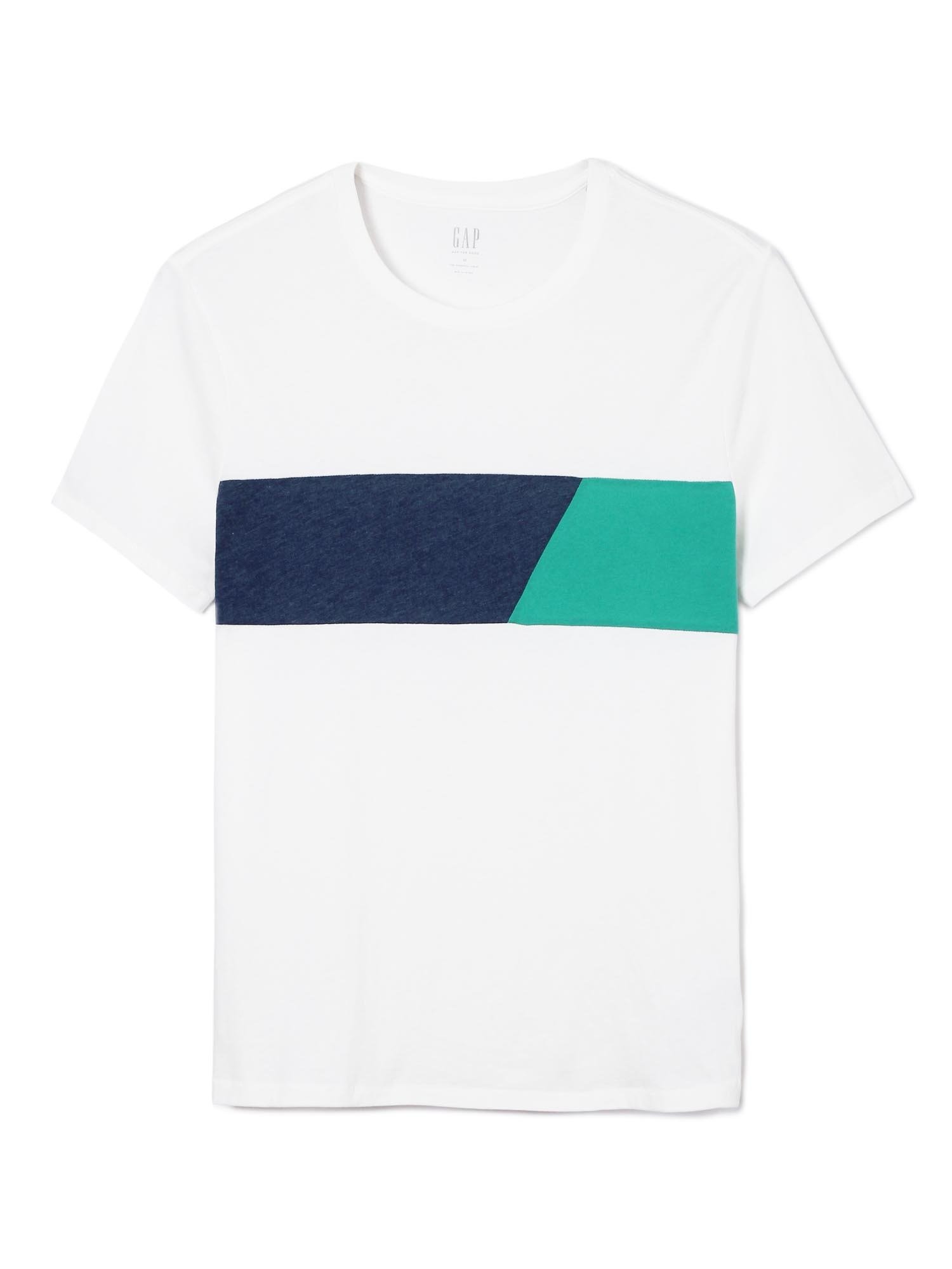 Kısa kollu sıfır kollu çizgili Bisiklet Yaka T-Shirt product image