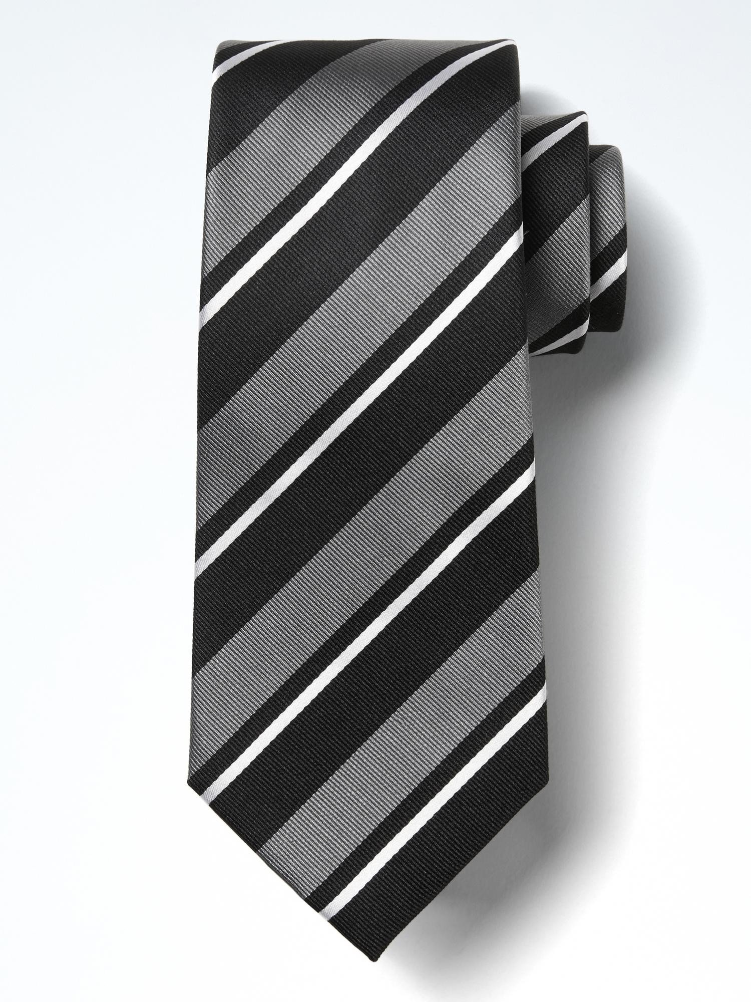 Çizgili ipek kravat product image