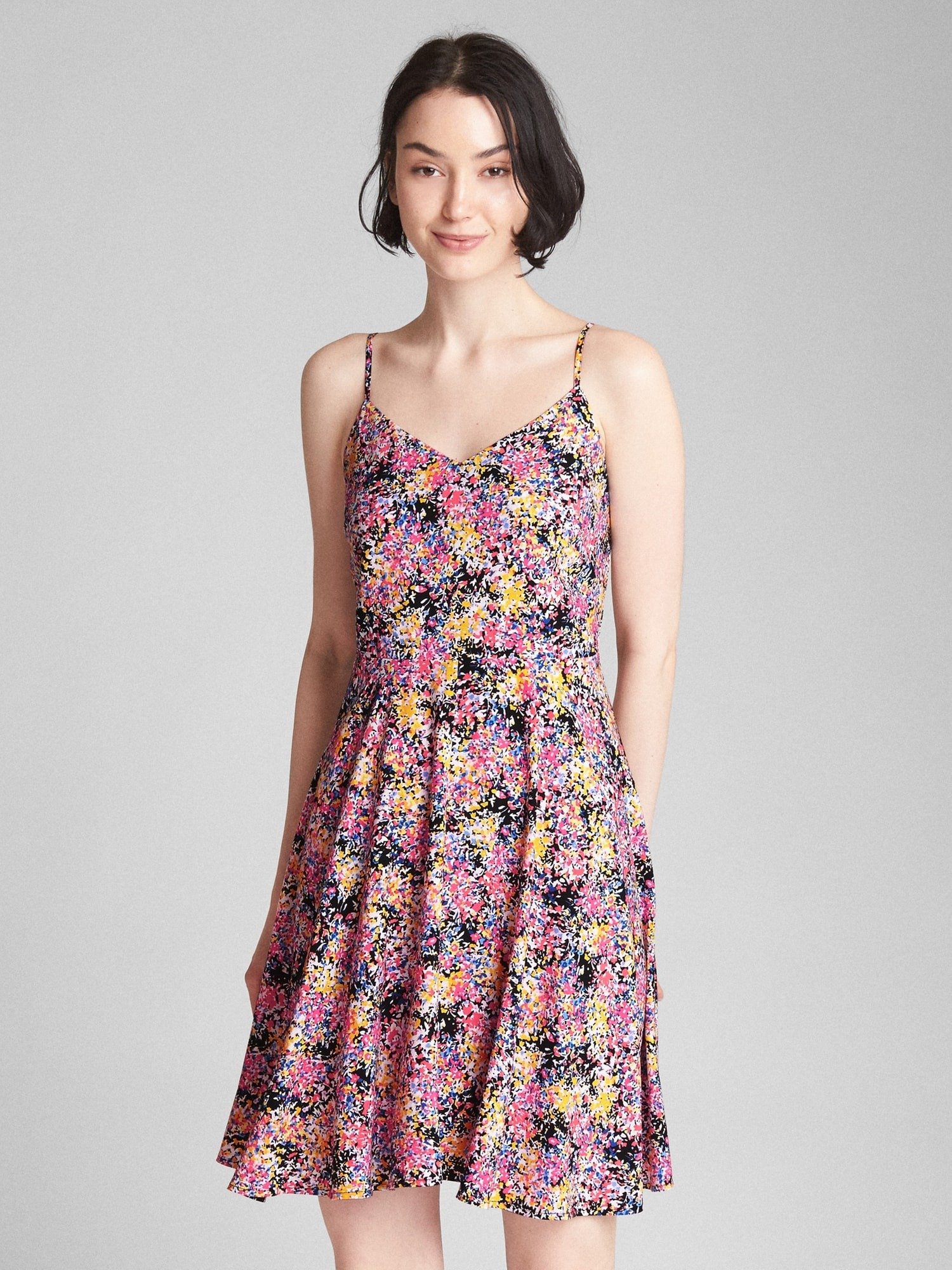 Askılı çiçekli elbise product image