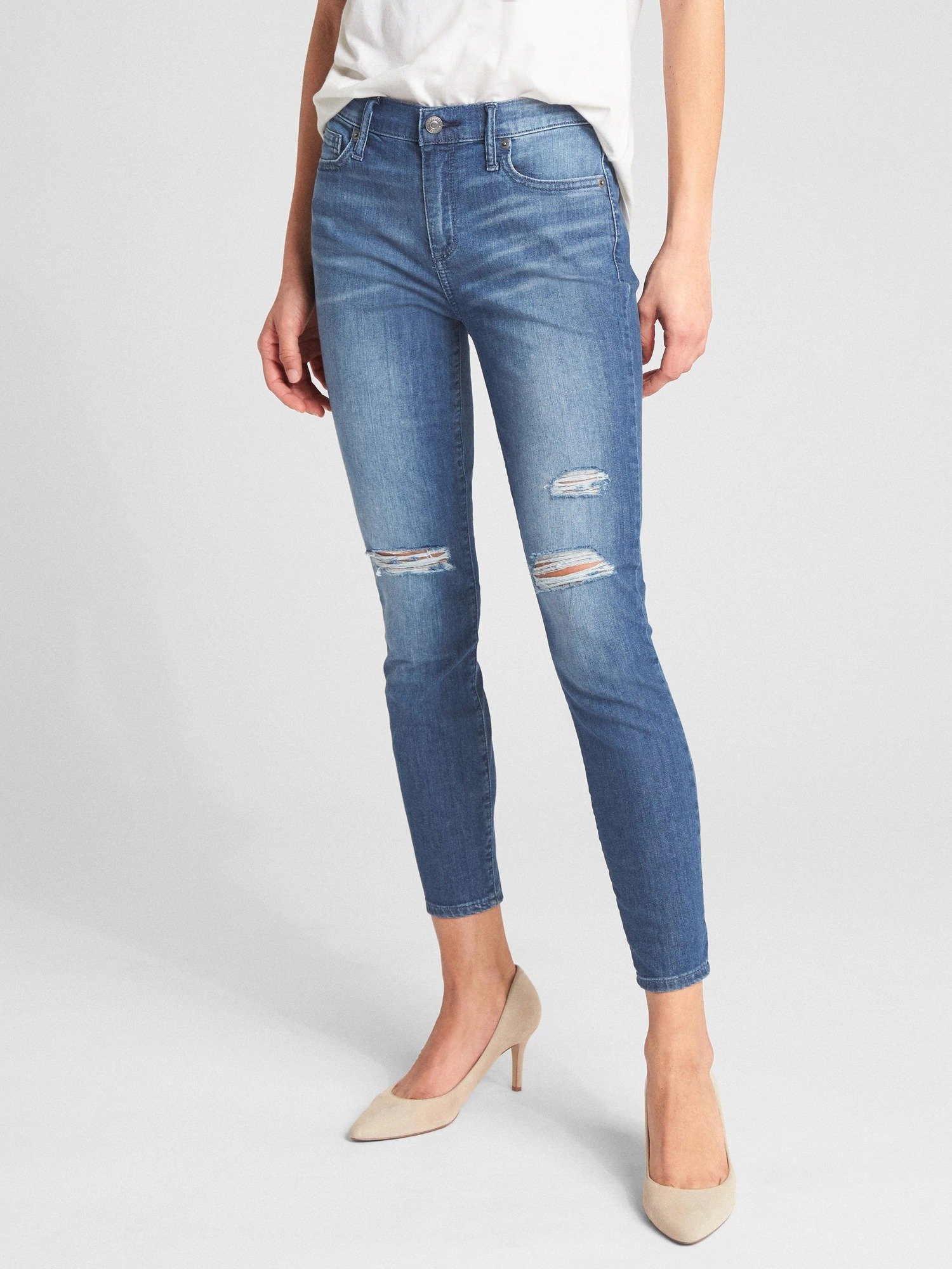 Wearlight orta belli true skinny jean pantolon product image