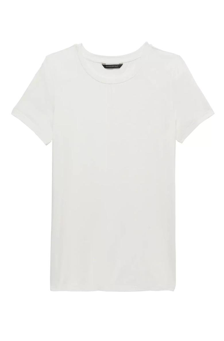  Streç-Modal Kısa Kollu Tunik T-Shirt