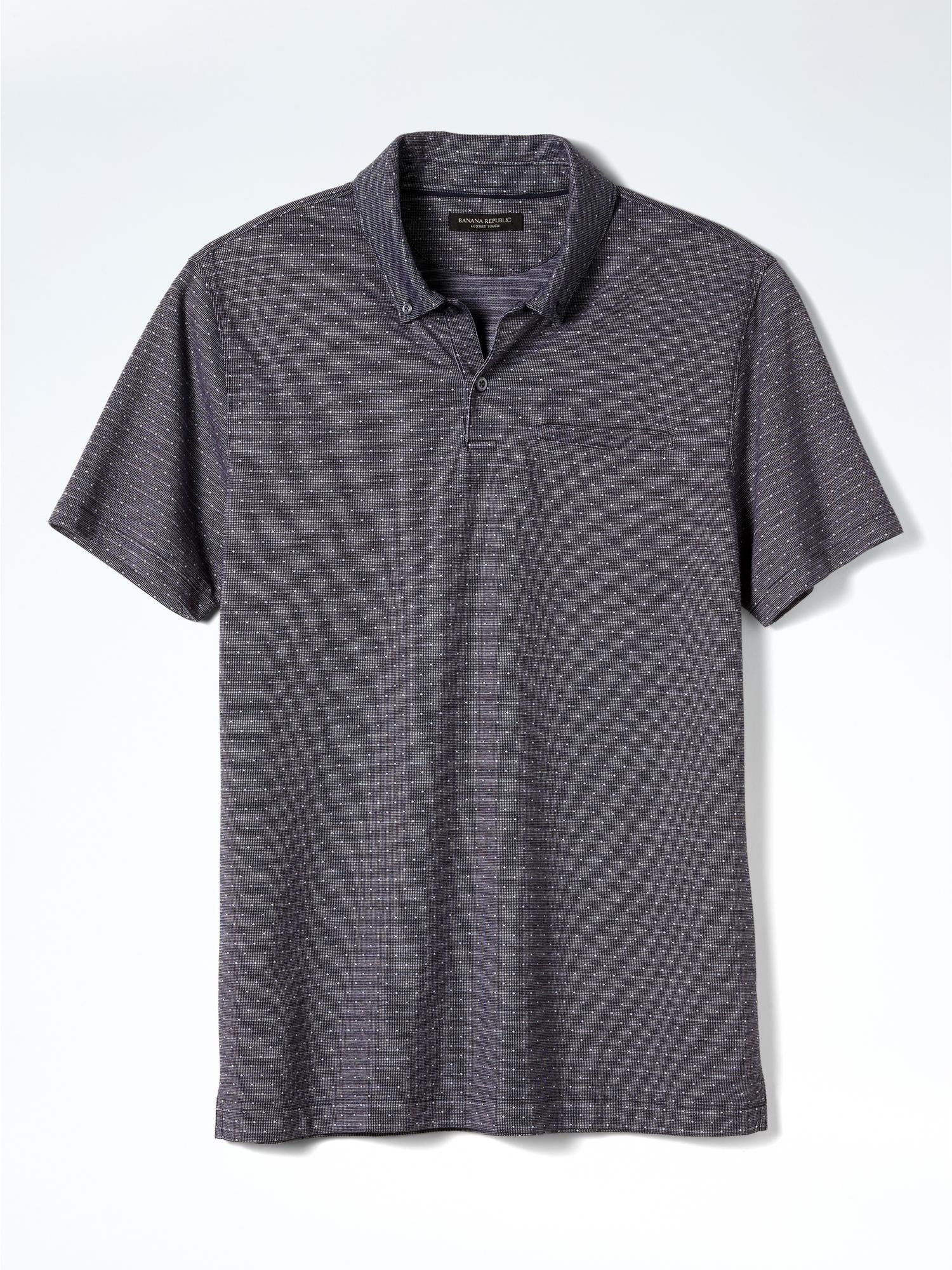 Luxury-Touch jakarlı  polo t-shirt product image