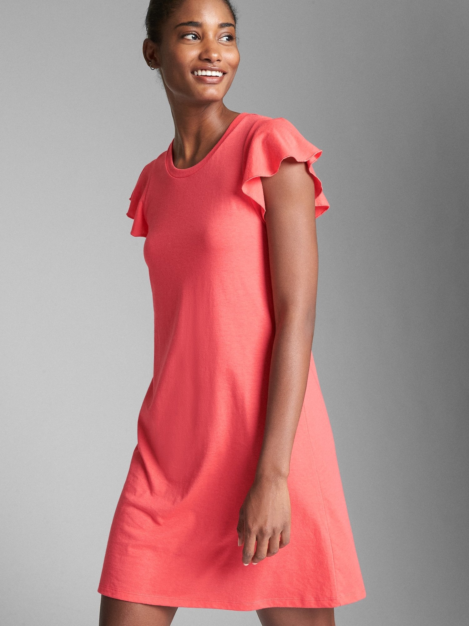 Softspun Fırfır Kollu Elbise product image