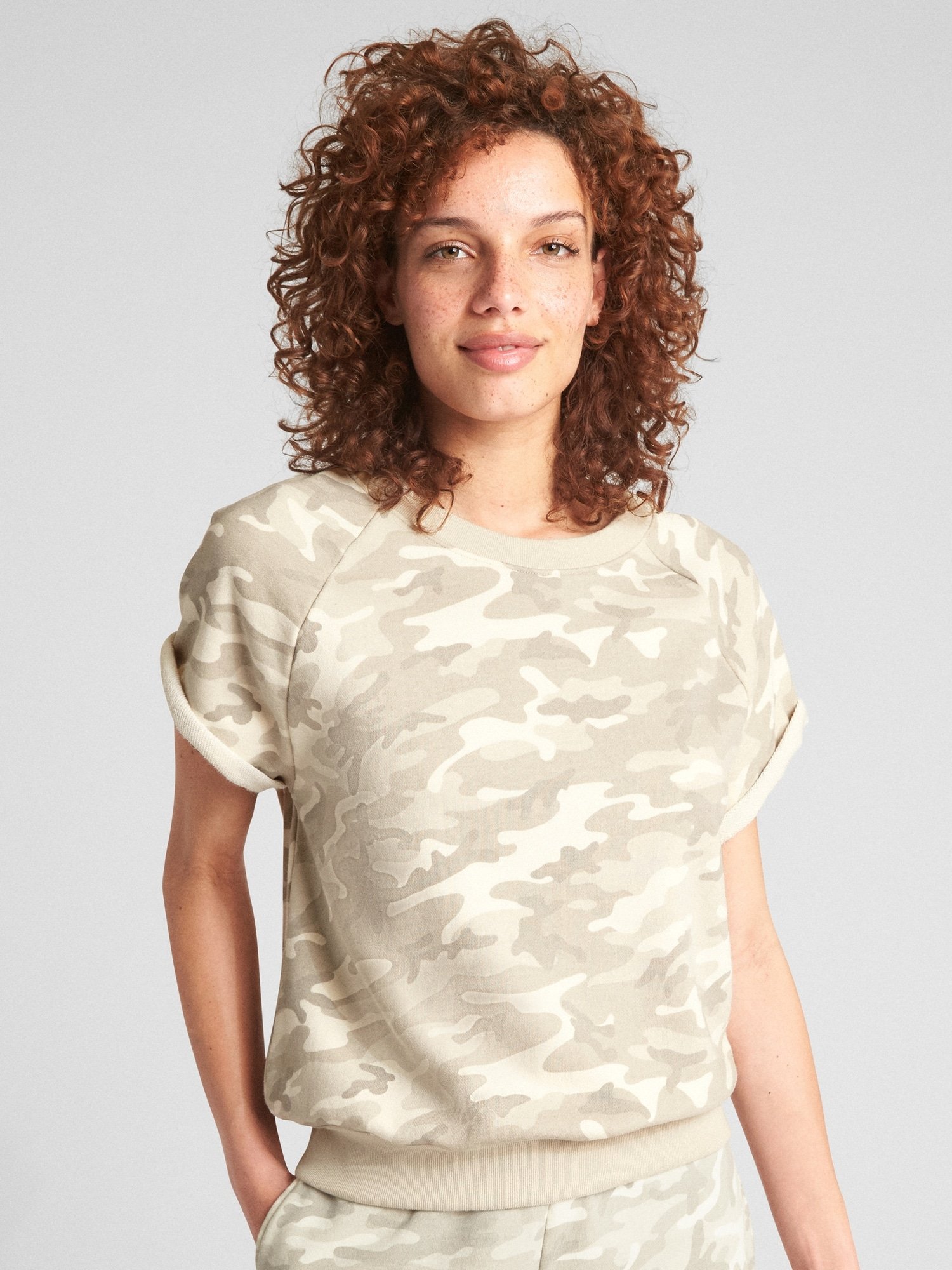 Kısa Kollu Havlu Kumaşı Sweatshirt product image