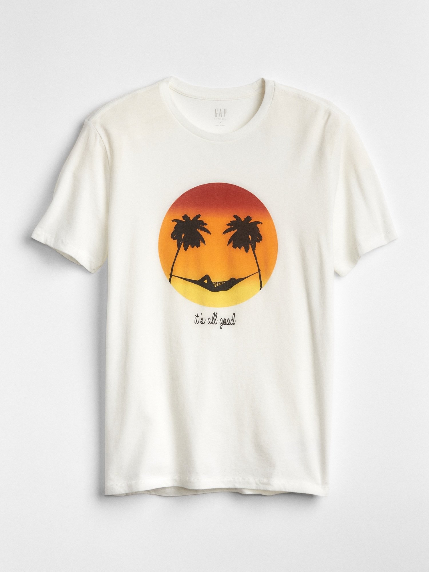 Kısa Kollu Sıfır Yaka Baskılı T-Shirt product image