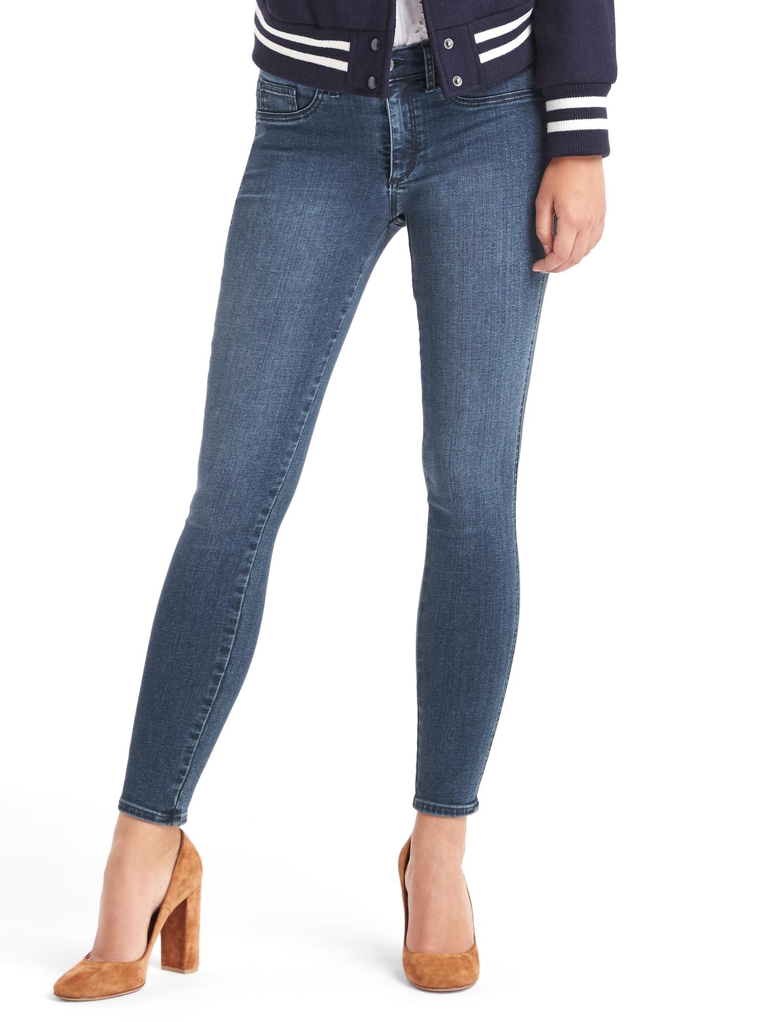 Orta bel legging jean pantolobn product image