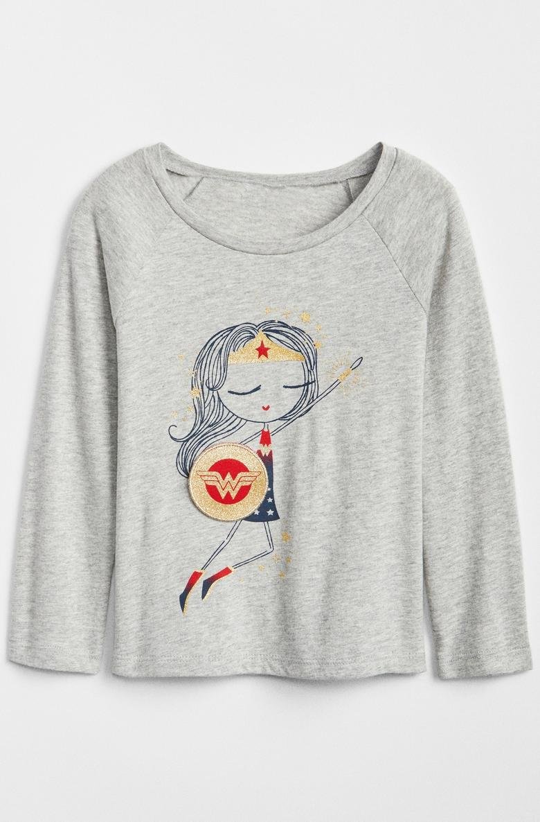  babyGap | DC™ Wonder Woman Pullu Baskılı T-Shirt