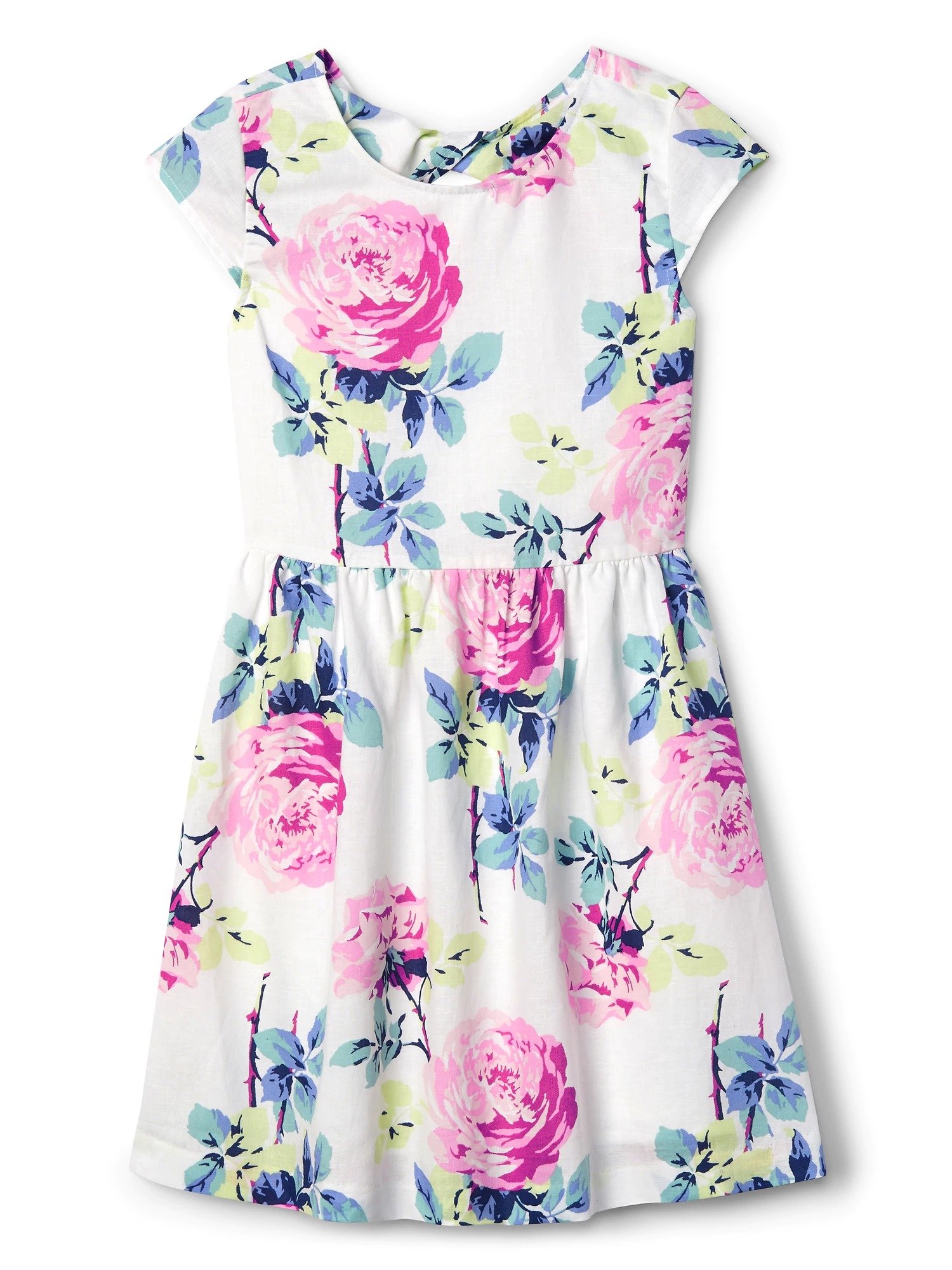 Çiçekli çapraz arkalı elbise product image