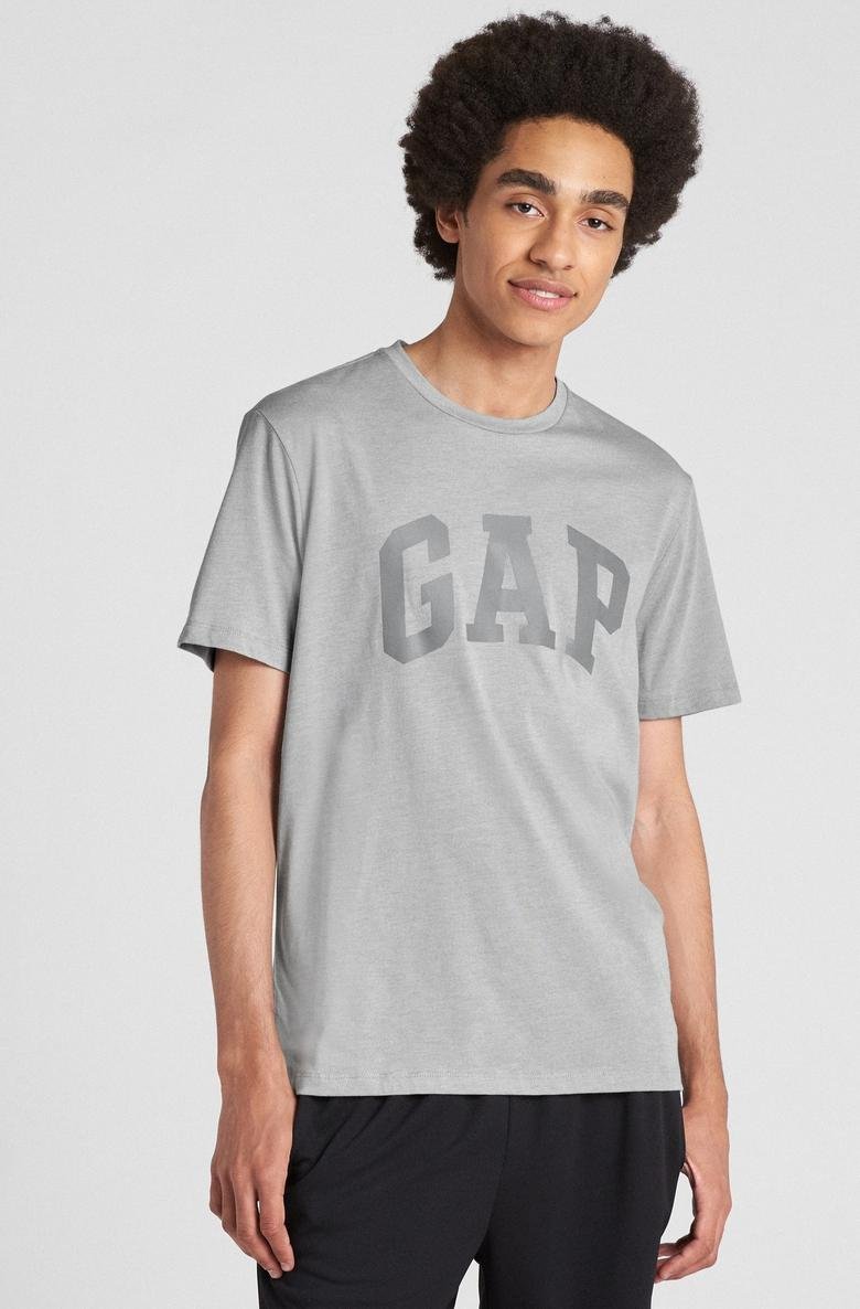 GapFit Logo Bisiklet Yaka T-Shirt