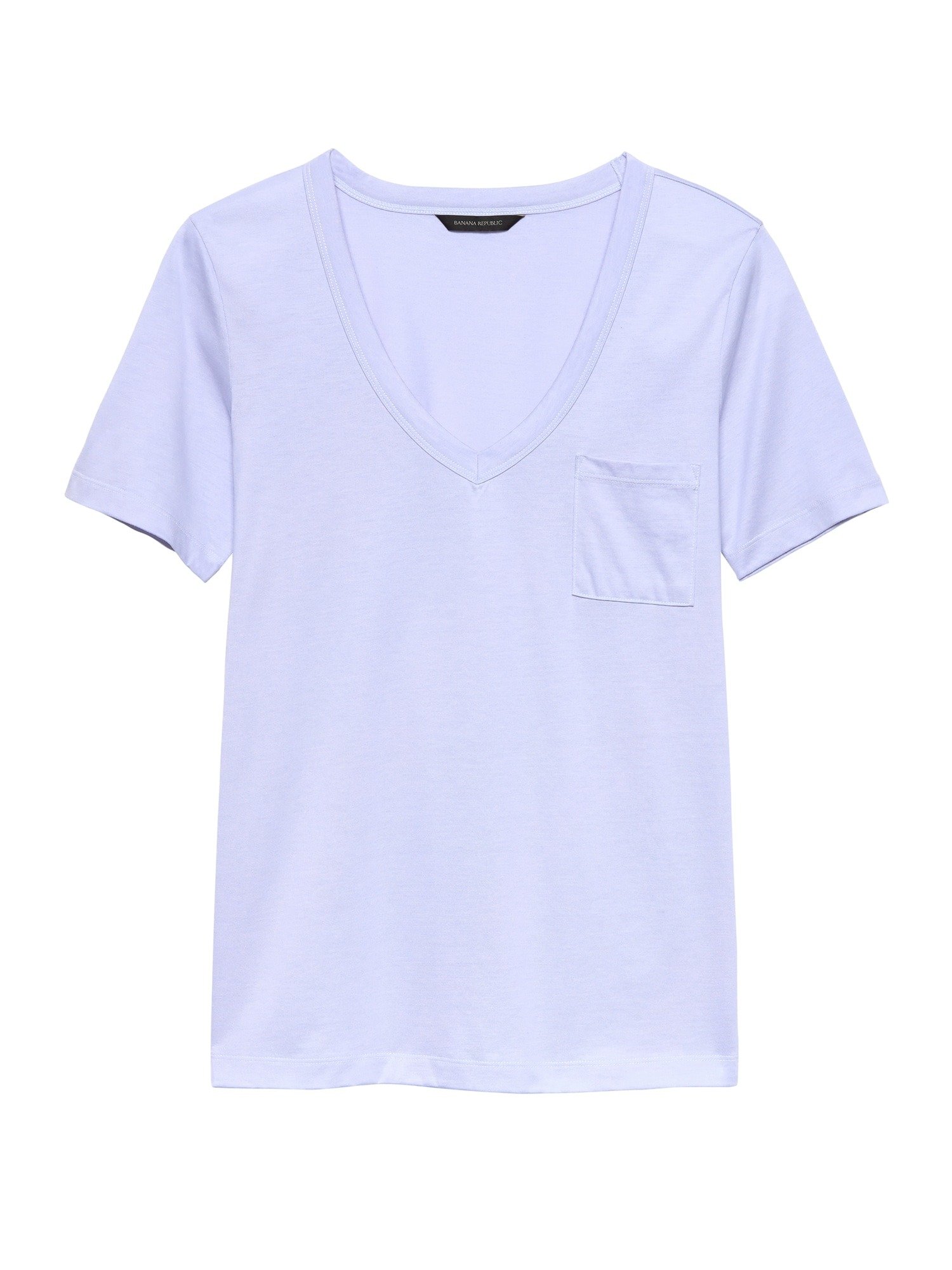 Supima® Pamuklu V Yaka T-Shirt product image