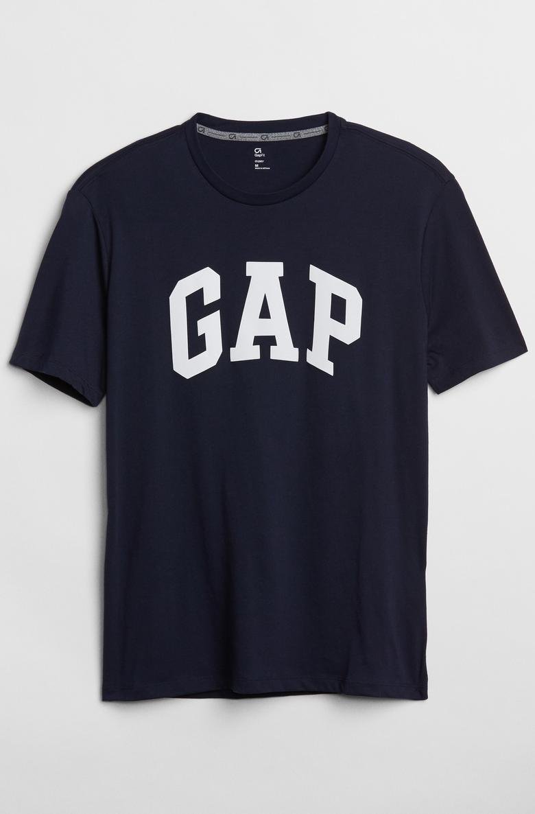  GapFit Logo Sıfır Yaka T-Shirt
