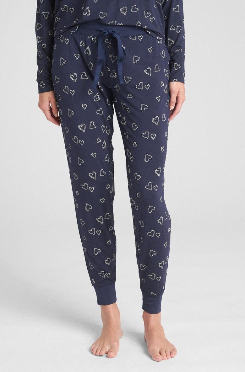 Desenli Modal Karışımlı Pijama Altı
