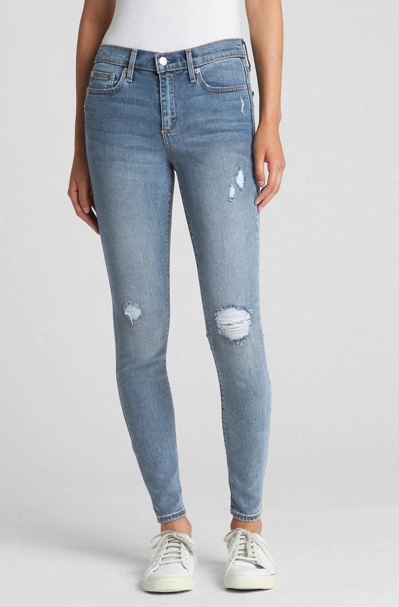  Havlu Kumaş Orta Belli True Skinny Jean Pantolon