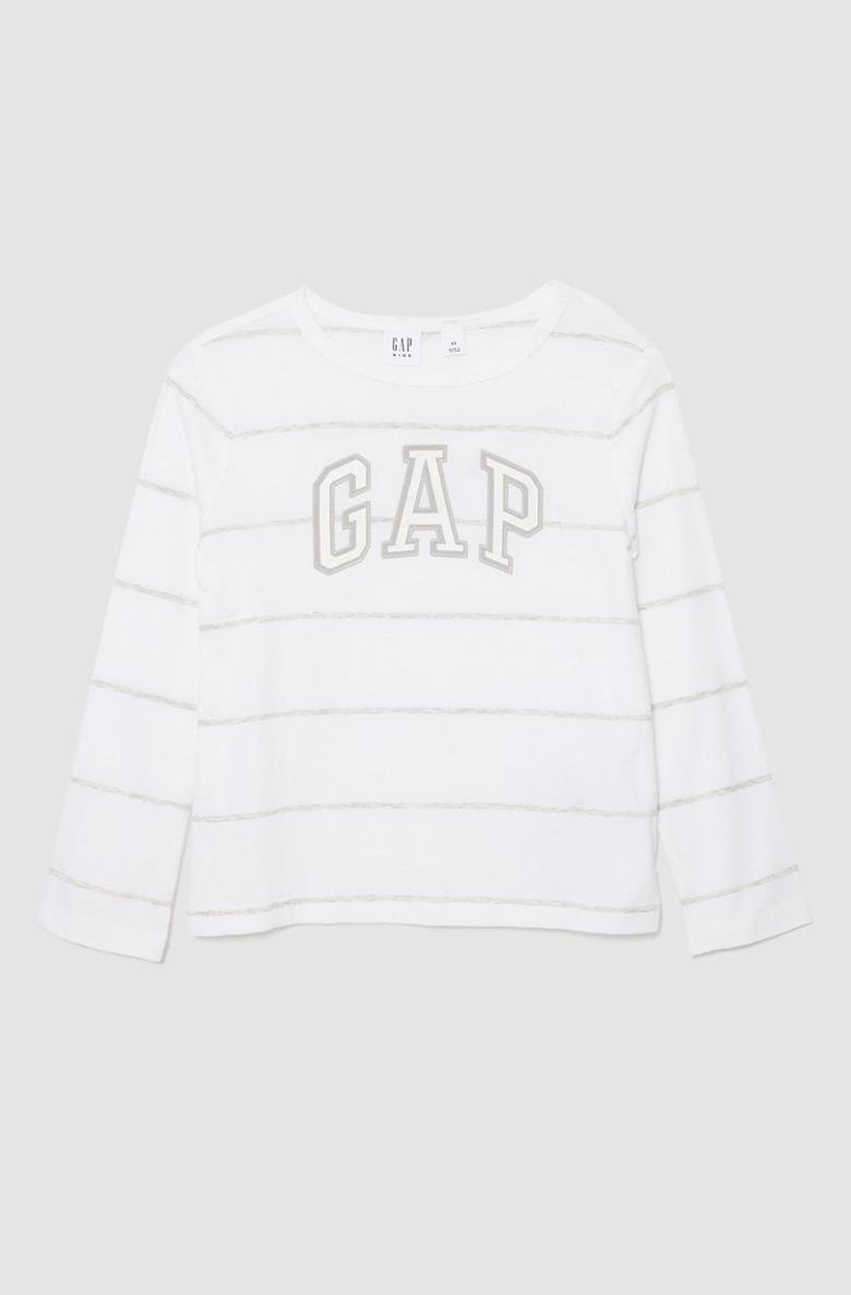  Çizgili Uzun Kollu Gap Logo T-Shirt