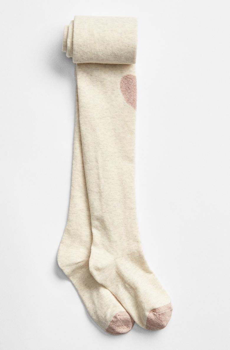  Kalp Desenli Külotlu Çorap