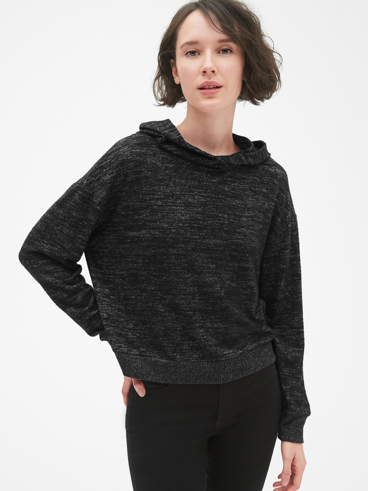 Softspun Kapüşonlu Kısa Sweatshirt product image