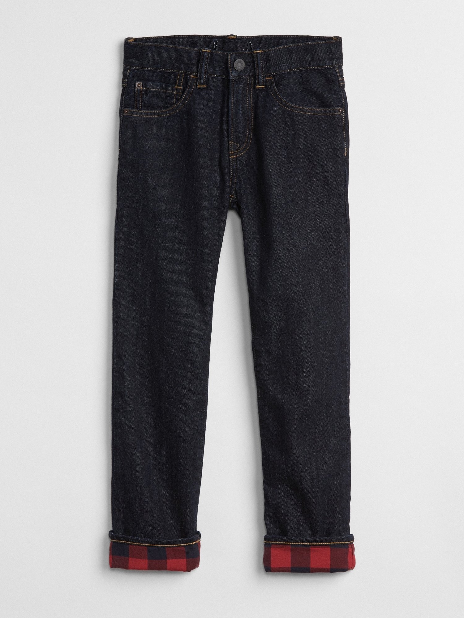 SuperJean Ekose Astarlı Straight Jean Pantolon product image