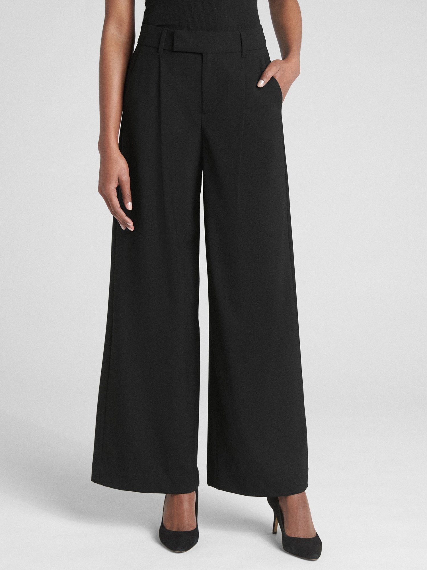 Yüksek Belli Bol Paça Pantolon product image