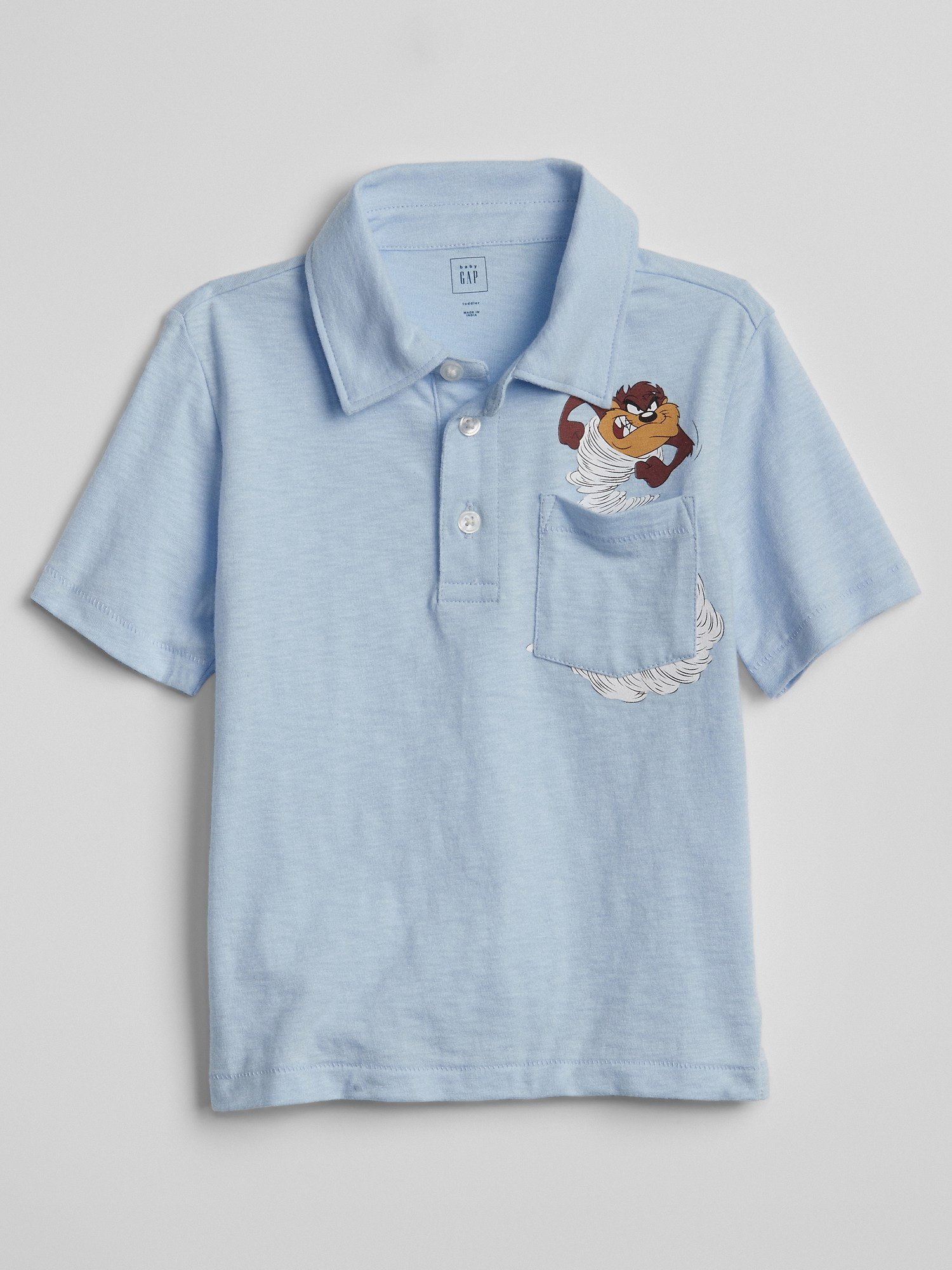 babyGap | Warner Brothers Baskılı Polo Yaka T-Shirt product image